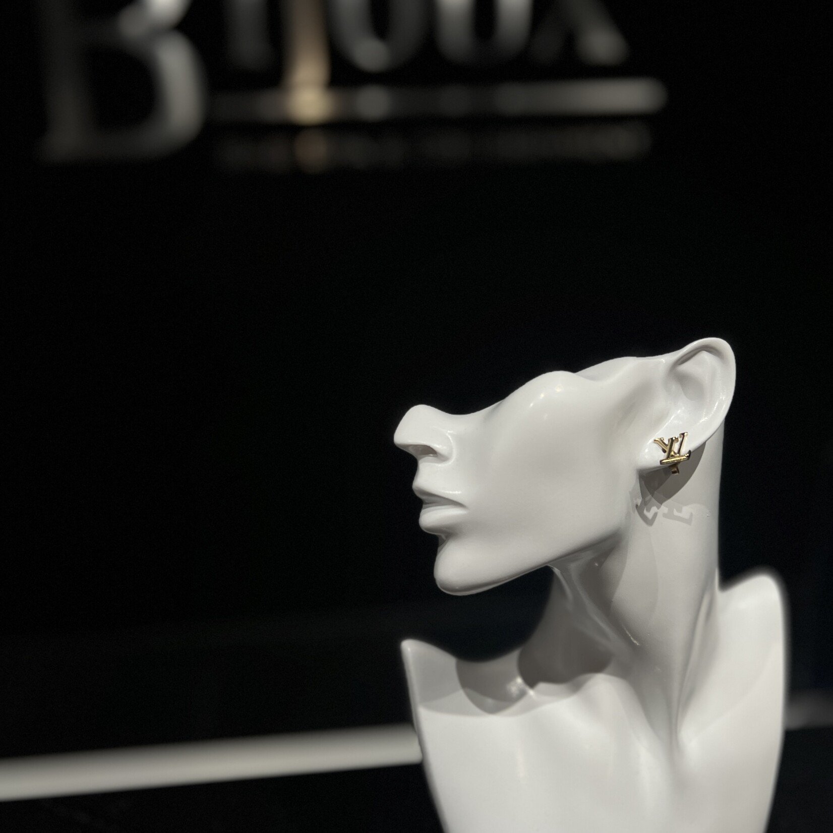 Louis Vuitton Louis Vuitton Stud Logo Earrings