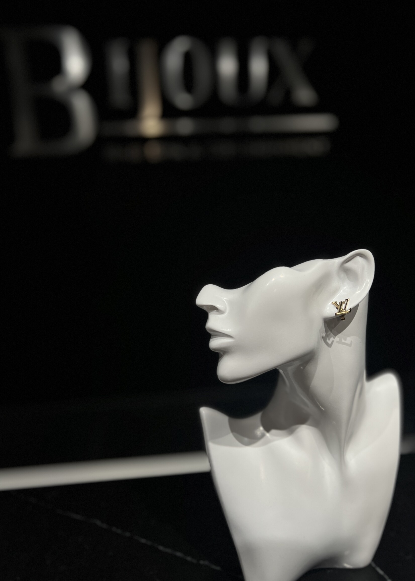 Louis Vuitton SOLD - Louis Vuitton Stud Logo Earrings