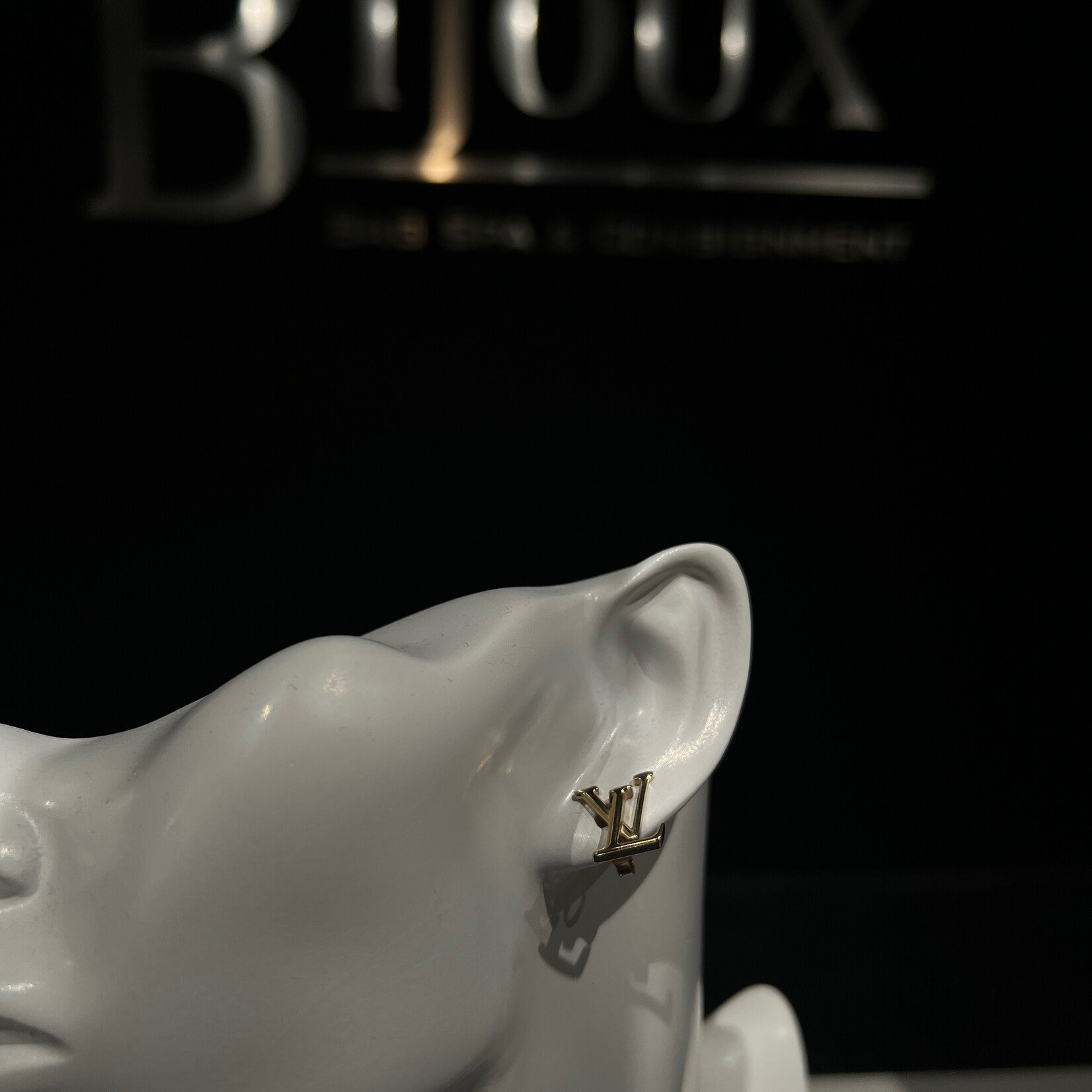 Louis Vuitton Louis Vuitton Stud Logo Earrings