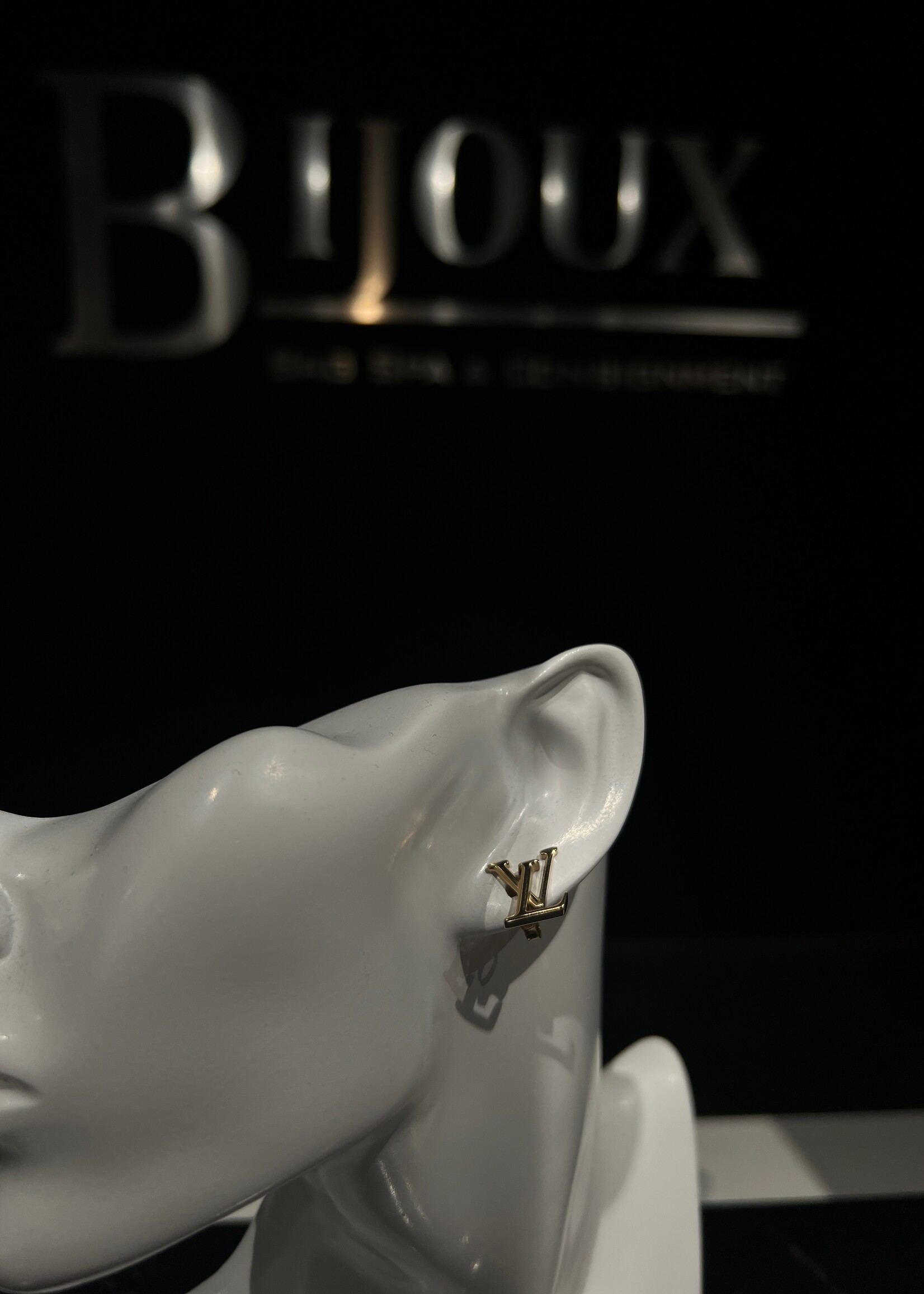 Louis Vuitton SOLD - Louis Vuitton Stud Logo Earrings