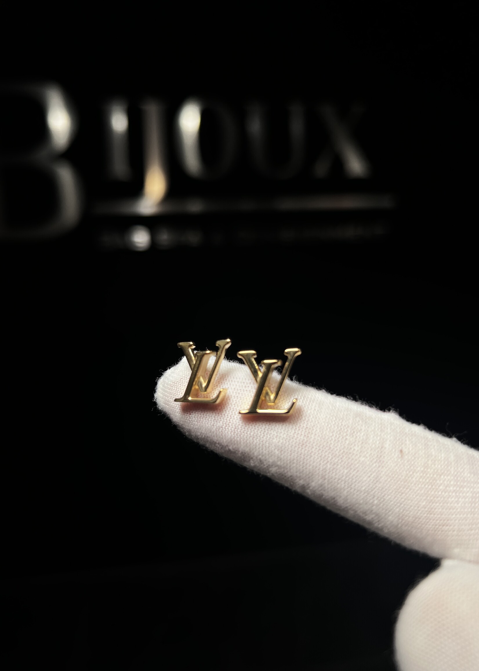 Louis Vuitton SOLD - Louis Vuitton Stud Logo Earrings