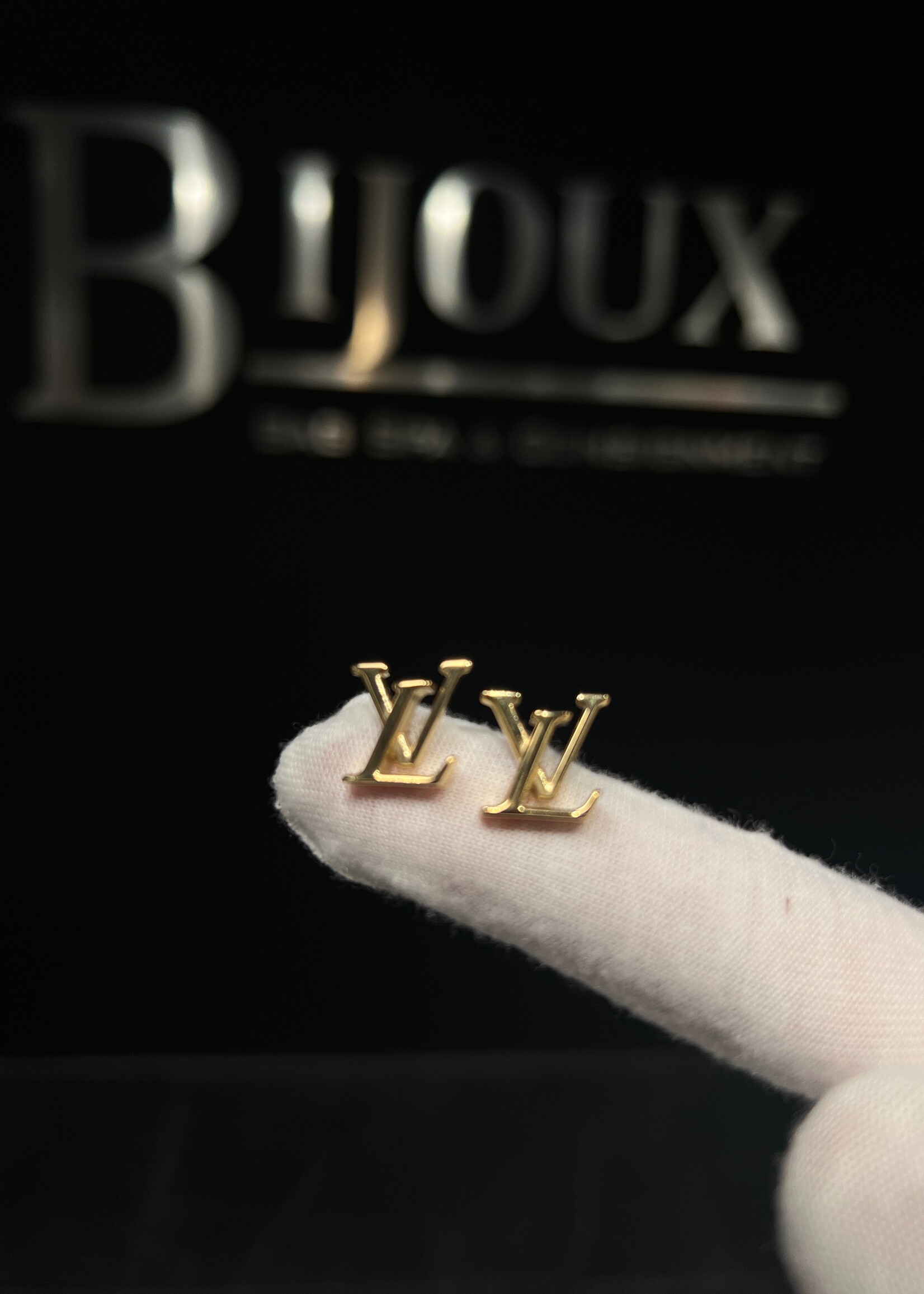Louis Vuitton SOLD - Louis Vuitton Stud Logo Earrings