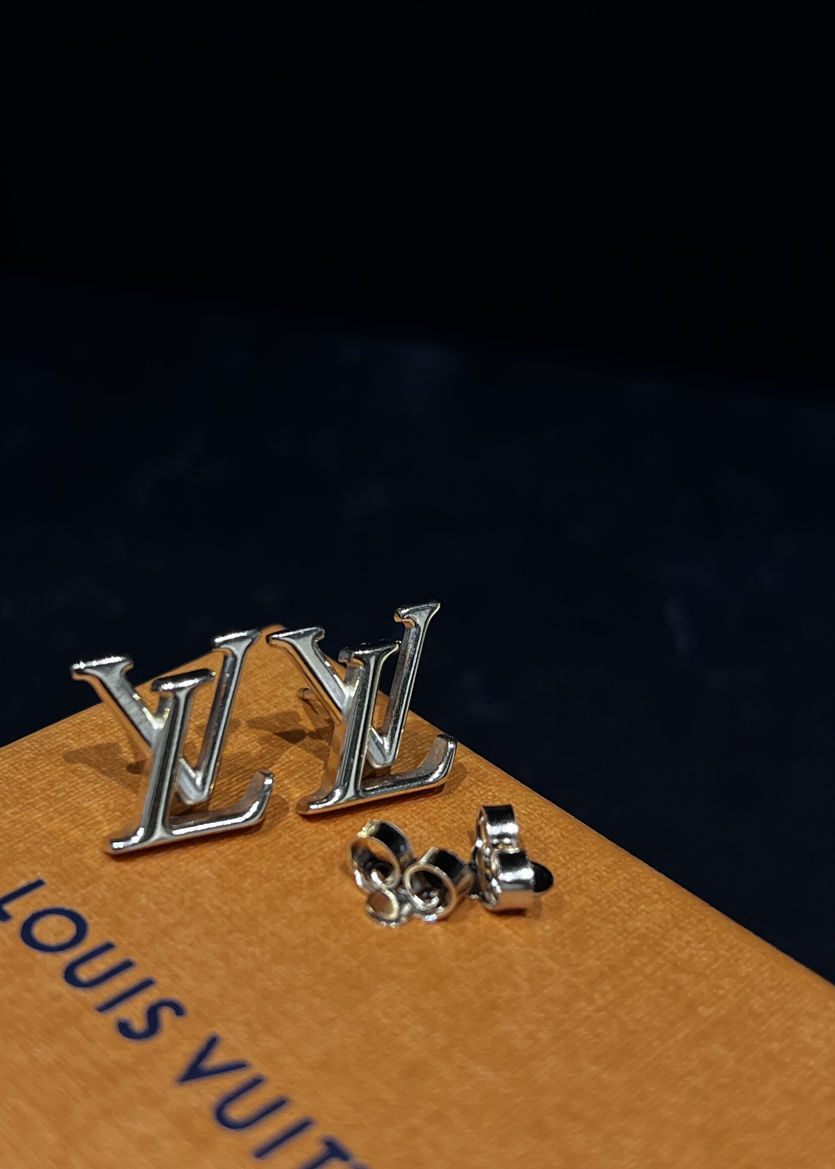 Louis Vuitton SOLD - Louis Vuitton Stud Logo Earrings