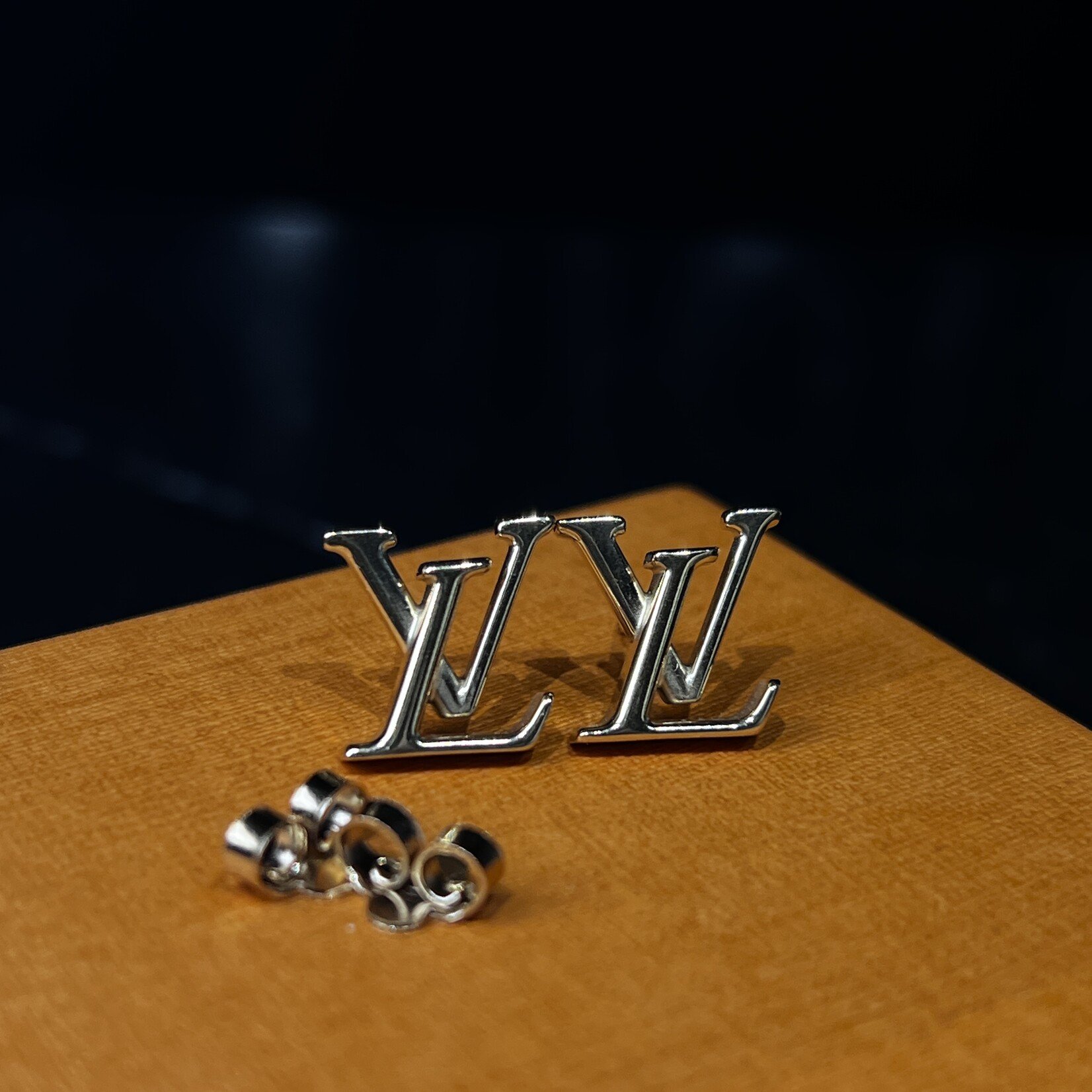 Louis Vuitton Louis Vuitton Stud Logo Earrings