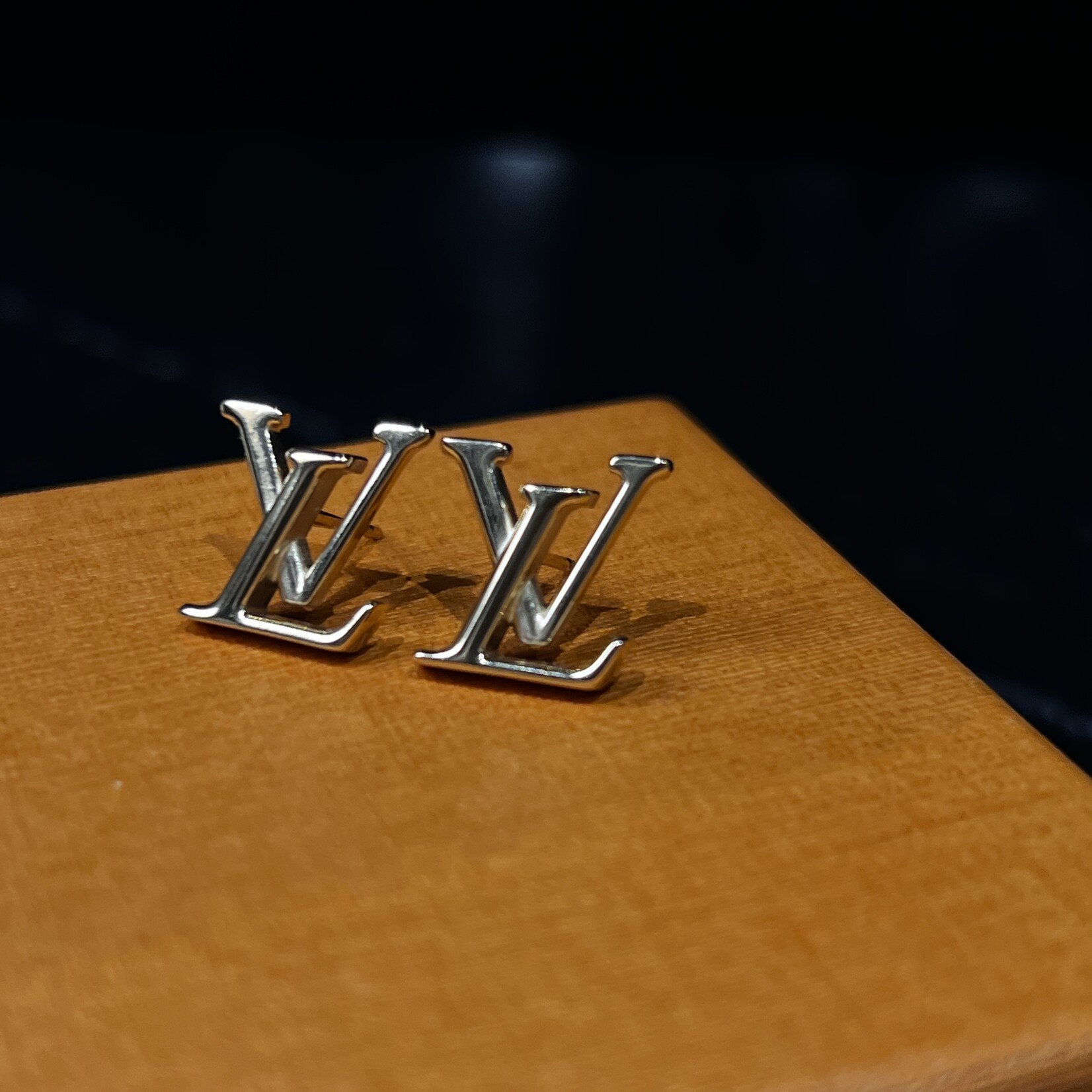 Louis Vuitton Louis Vuitton Stud Logo Earrings