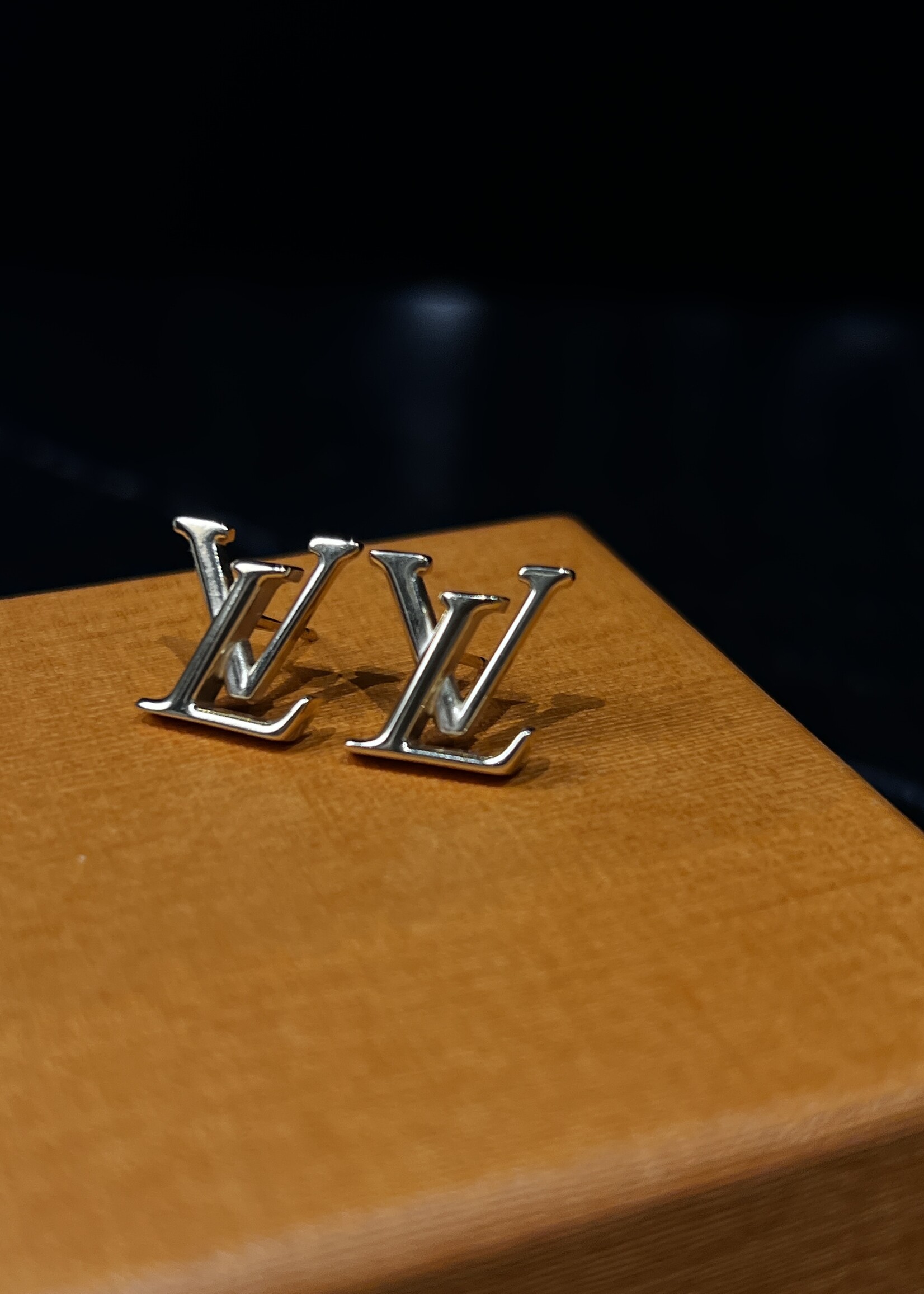 Louis Vuitton SOLD - Louis Vuitton Stud Logo Earrings