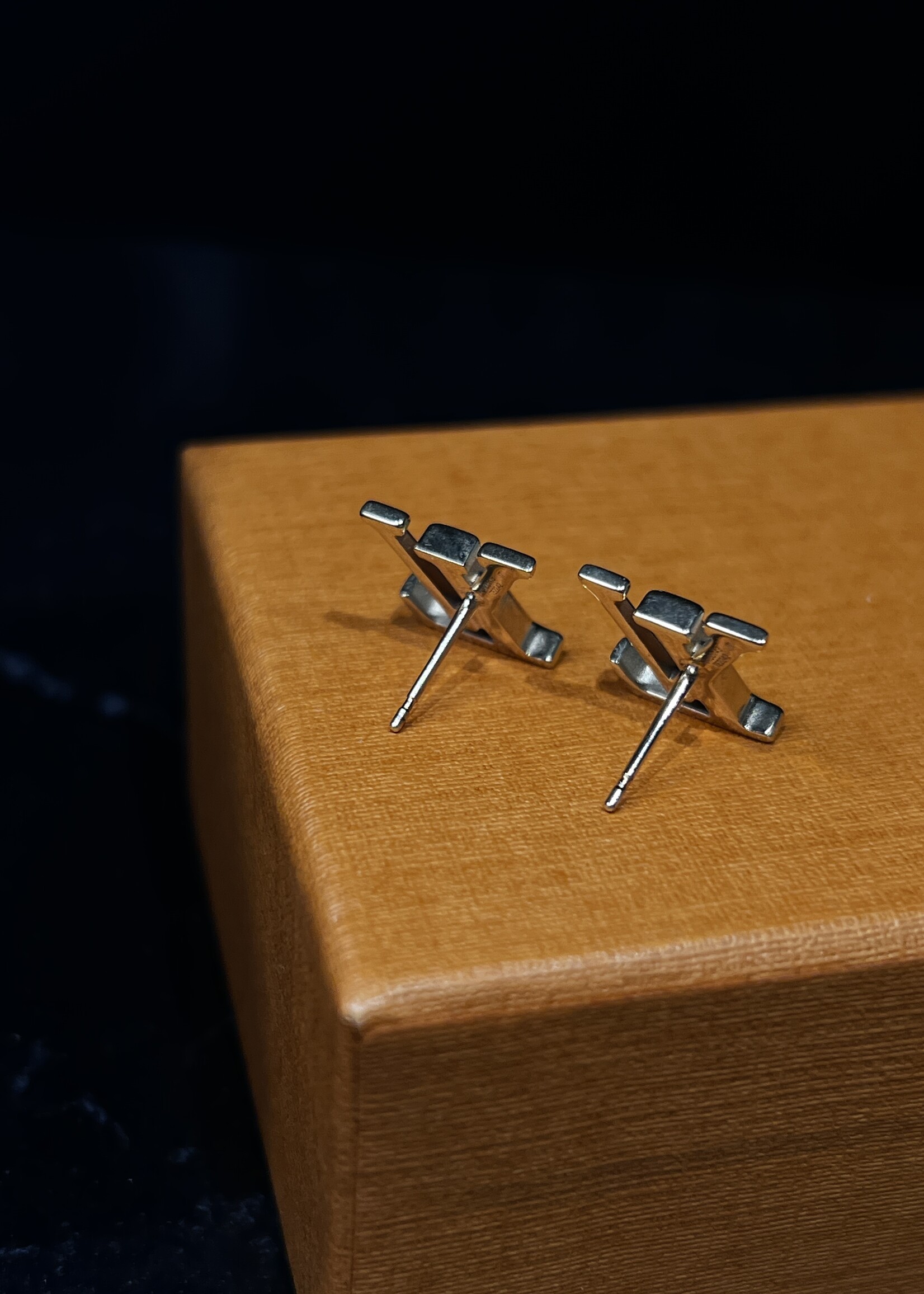 Louis Vuitton SOLD - Louis Vuitton Stud Logo Earrings