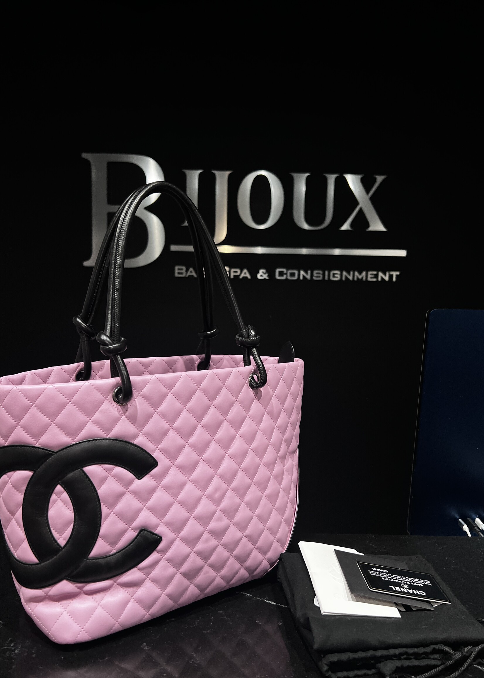 Chanel SOLD - Chanel Large Pink Cambon Tote