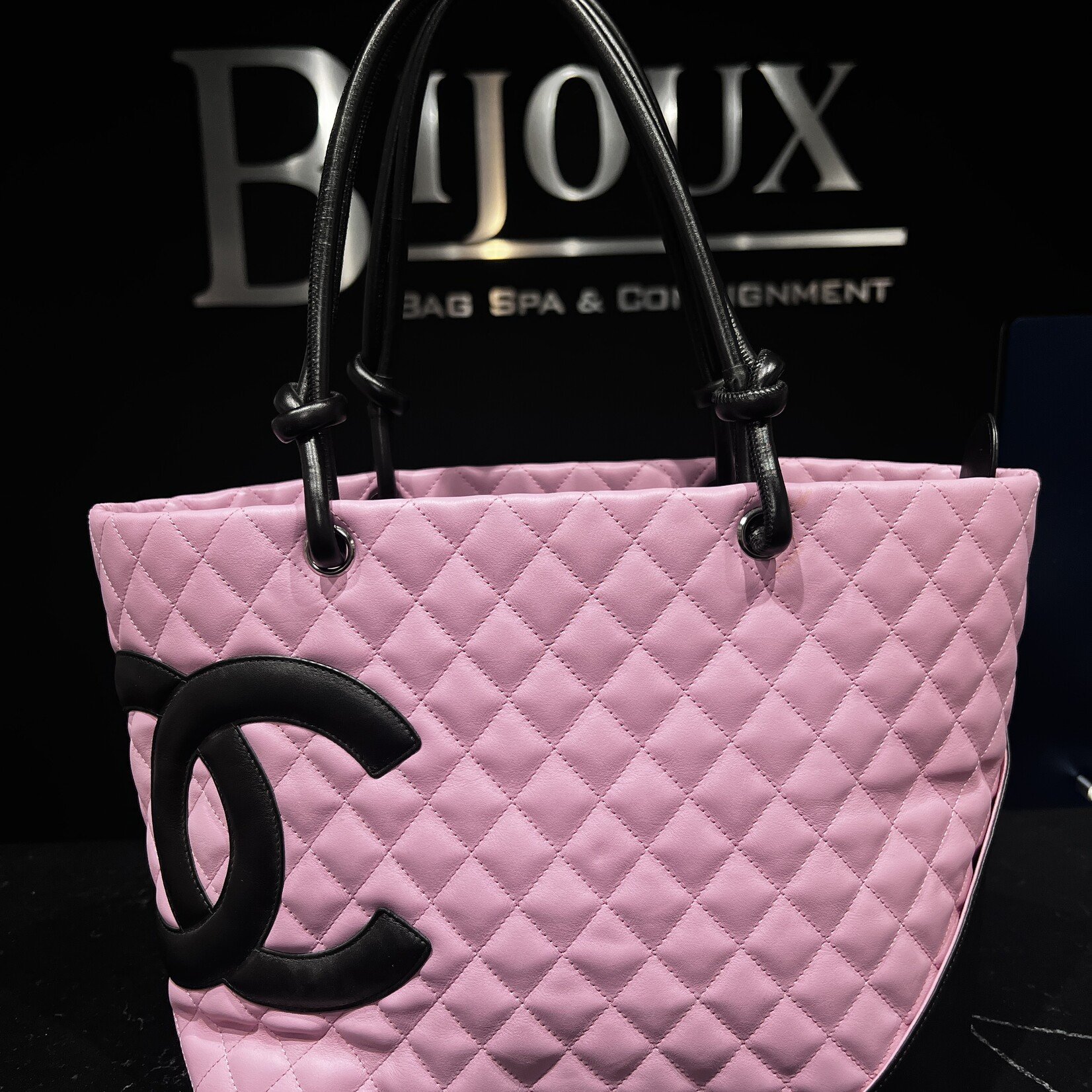 Chanel Chanel Large Pink Cambon Tote