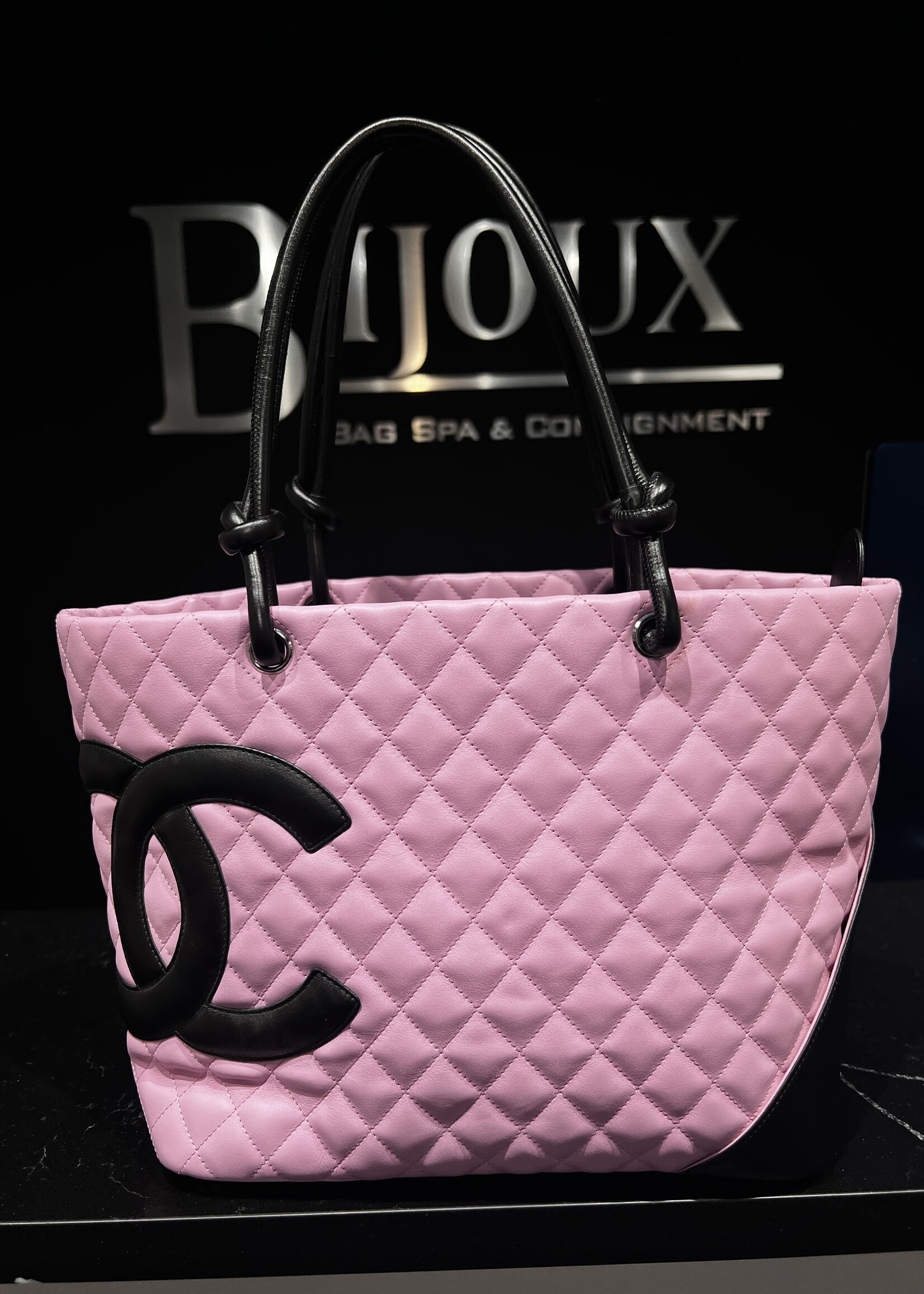 Chanel Chanel Large Pink Cambon Tote