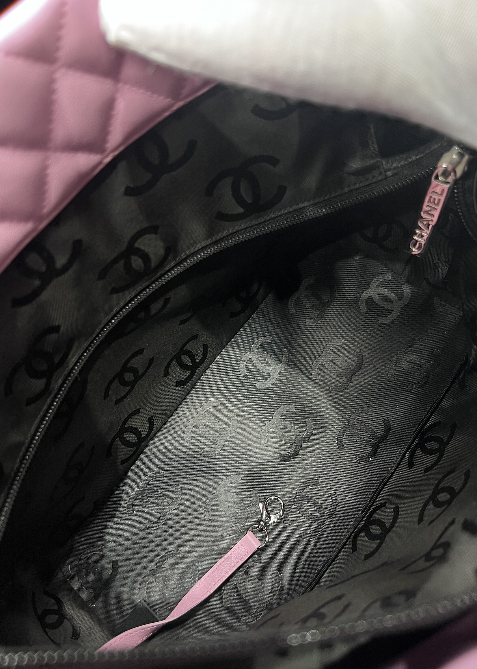 Chanel SOLD - Chanel Large Pink Cambon Tote