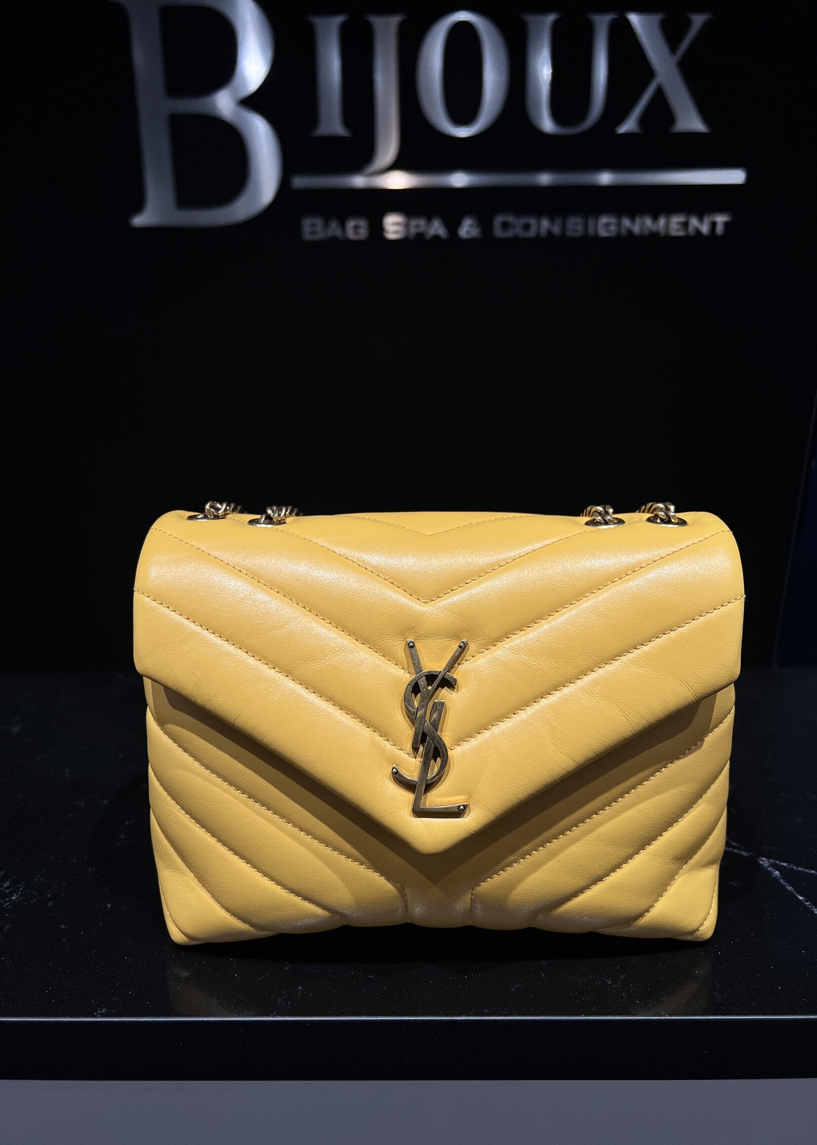 Saint Laurent Saint Laurent Yellow Small Lou