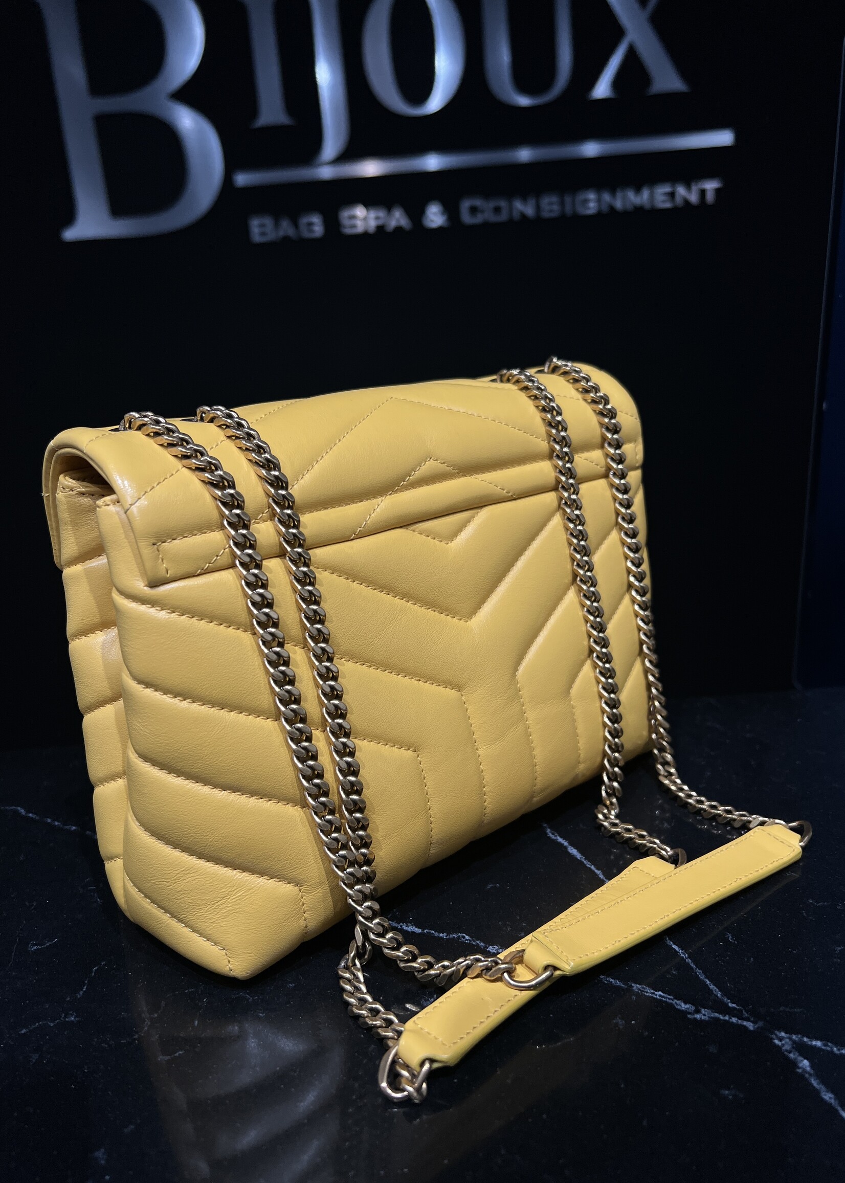 Saint Laurent Saint Laurent Yellow Small Lou