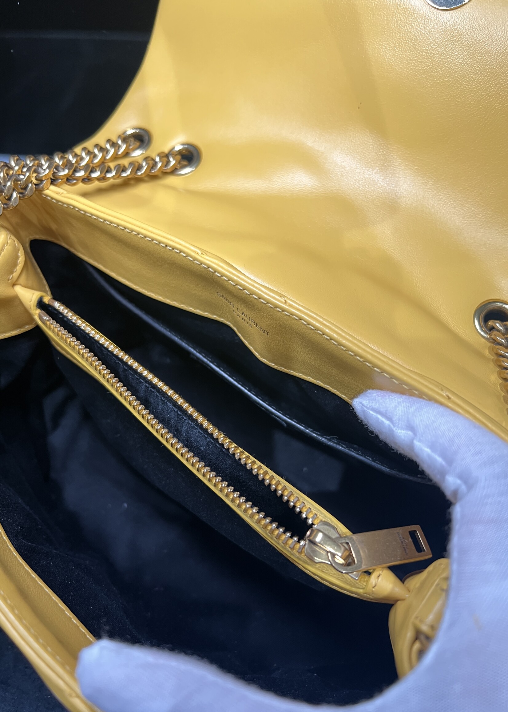 Saint Laurent Saint Laurent Yellow Small Lou