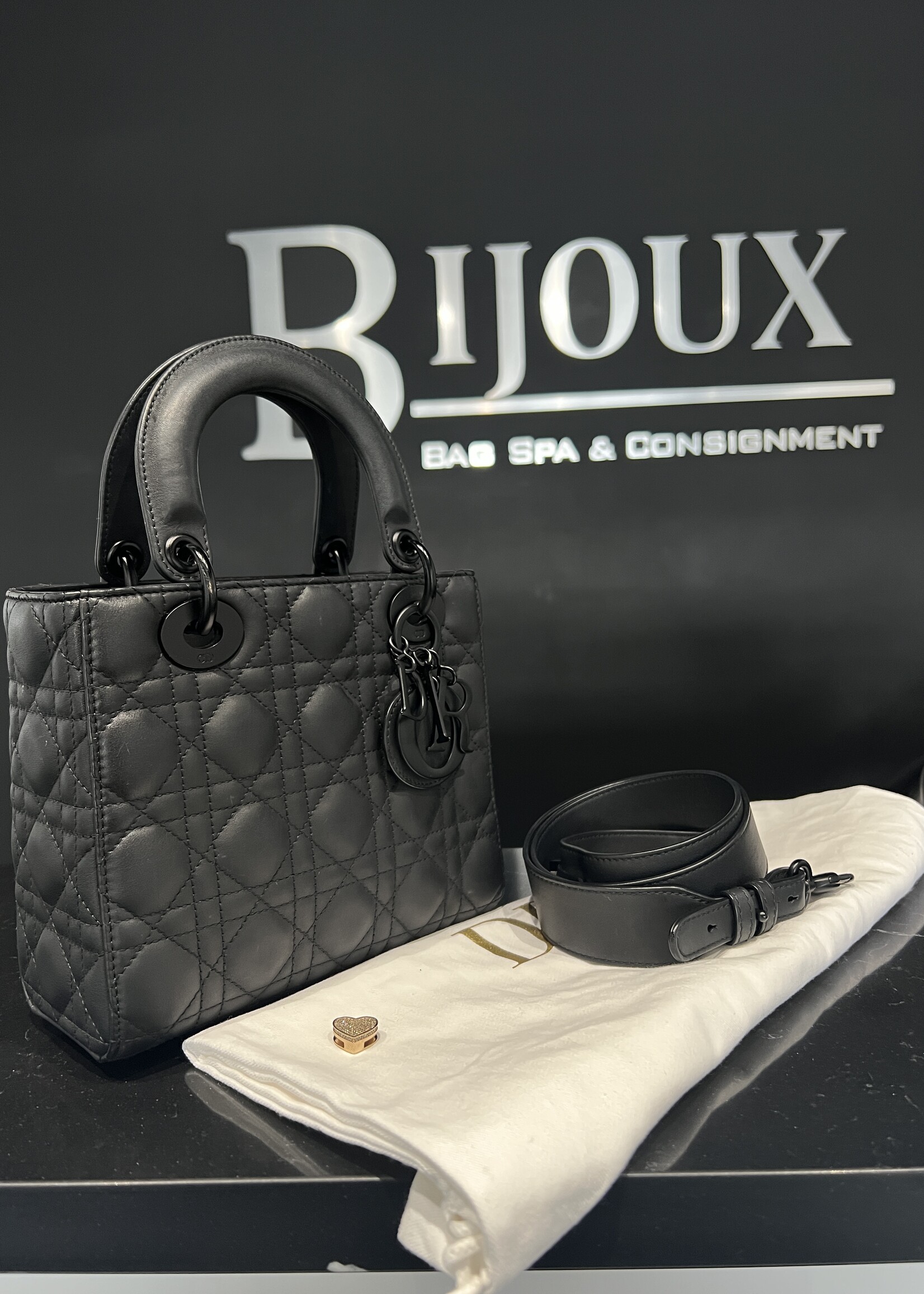 Christian Dior SOLD- Christian Dior Lady Dior Small Ultra Matte Calfskin