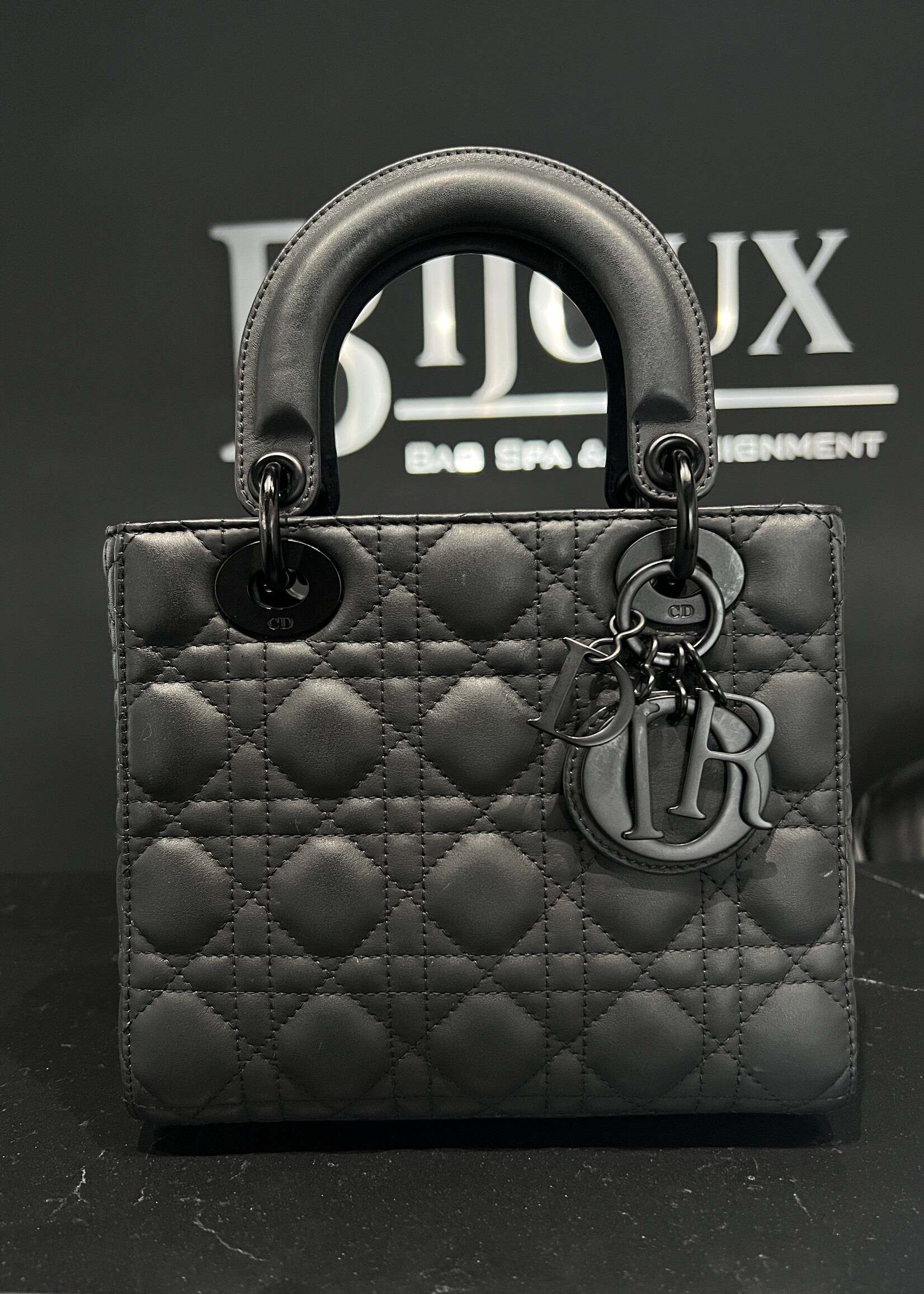 Christian Dior Christian Dior Lady Dior Small Ultra Matte Calfskin