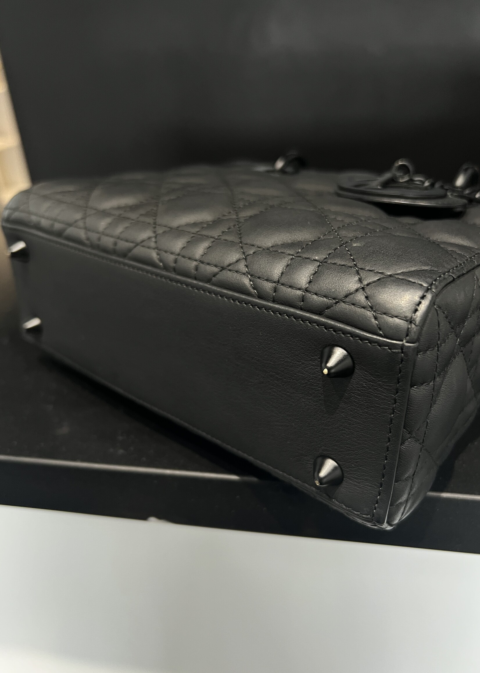 Christian Dior Christian Dior Lady Dior Small Ultra Matte Calfskin