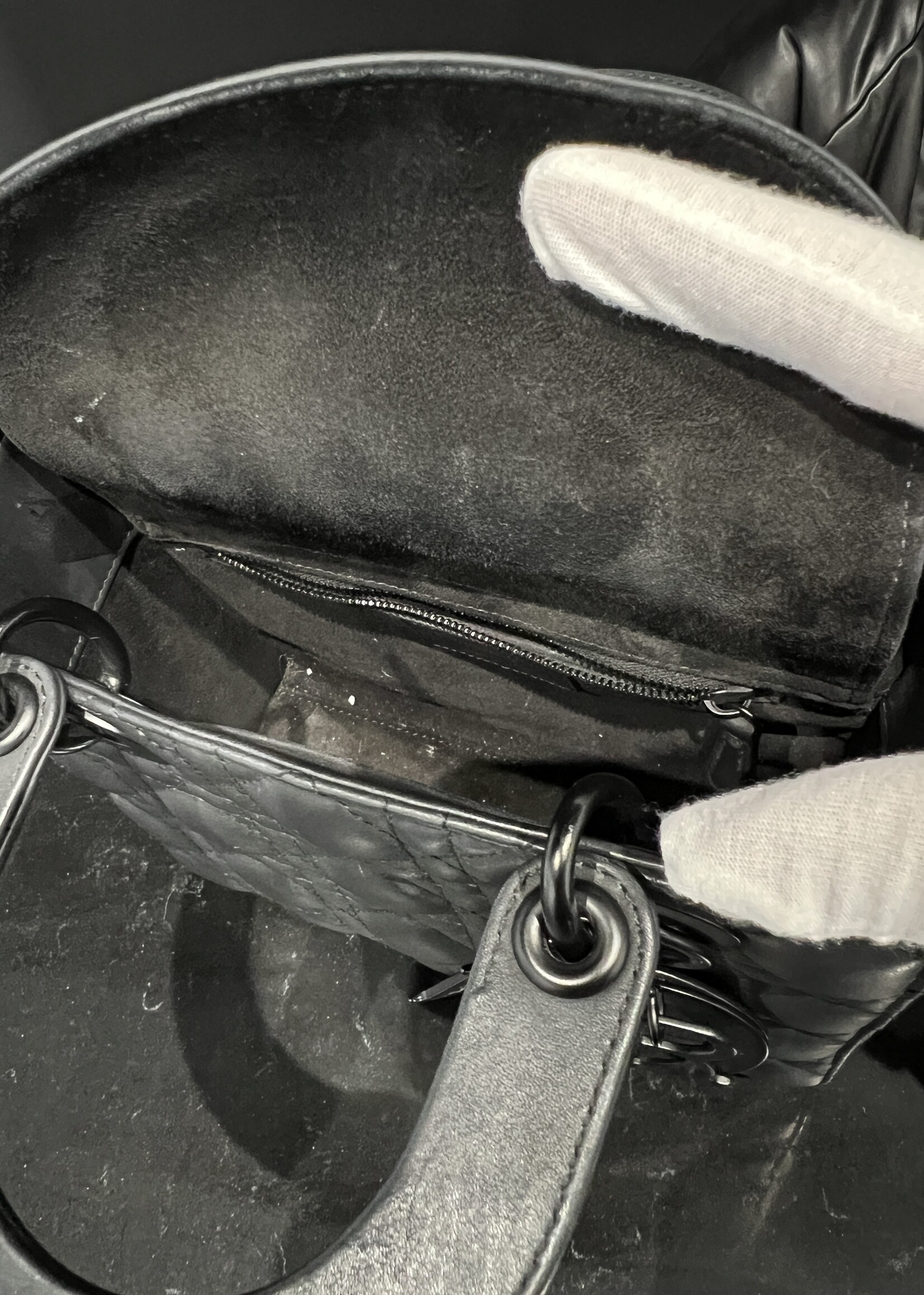 Christian Dior SOLD- Christian Dior Lady Dior Small Ultra Matte Calfskin