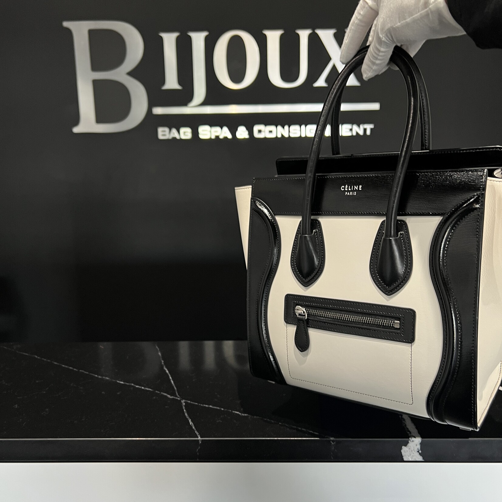 Celine Celine Bicolour Luggage Small