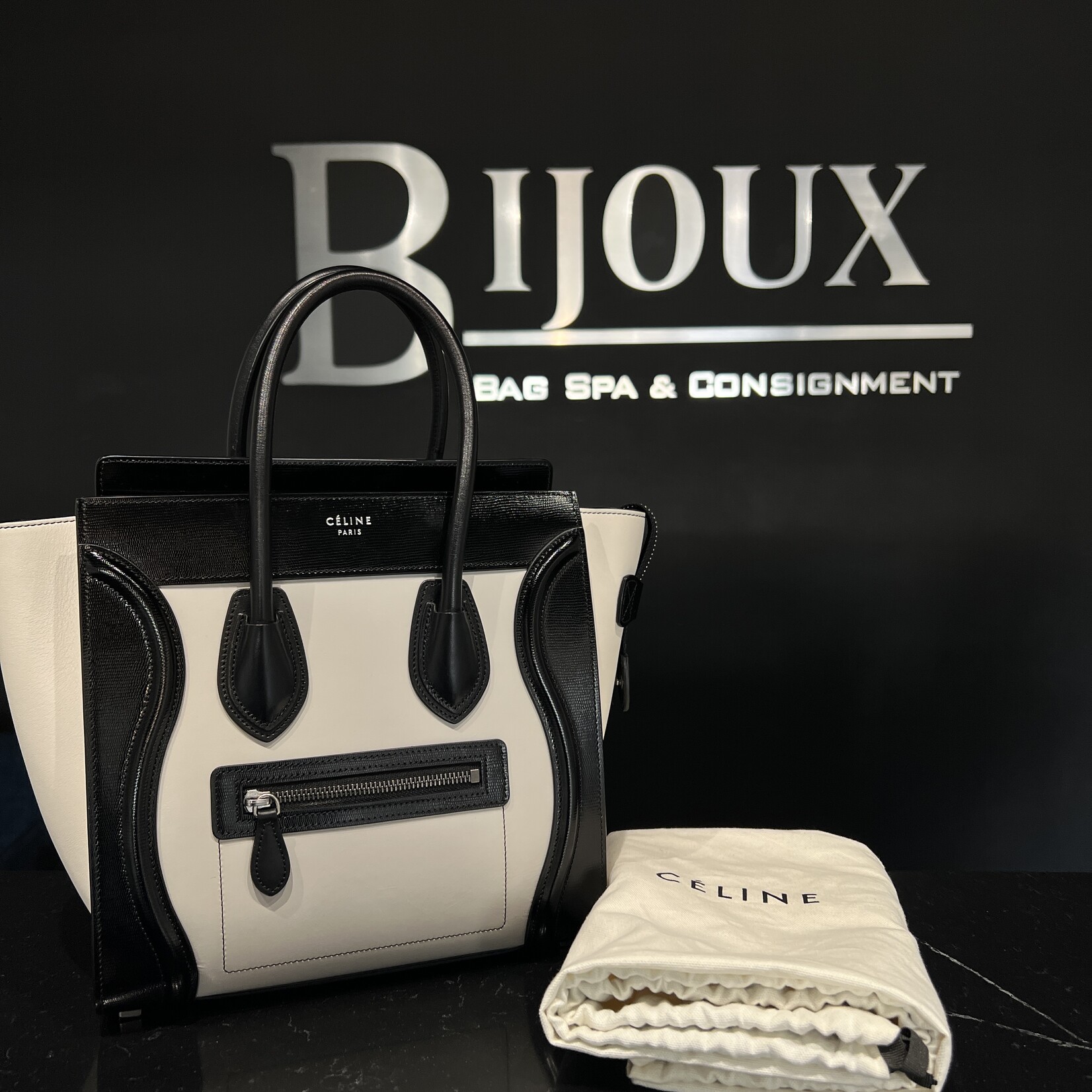 Celine Celine Bicolour Luggage Small