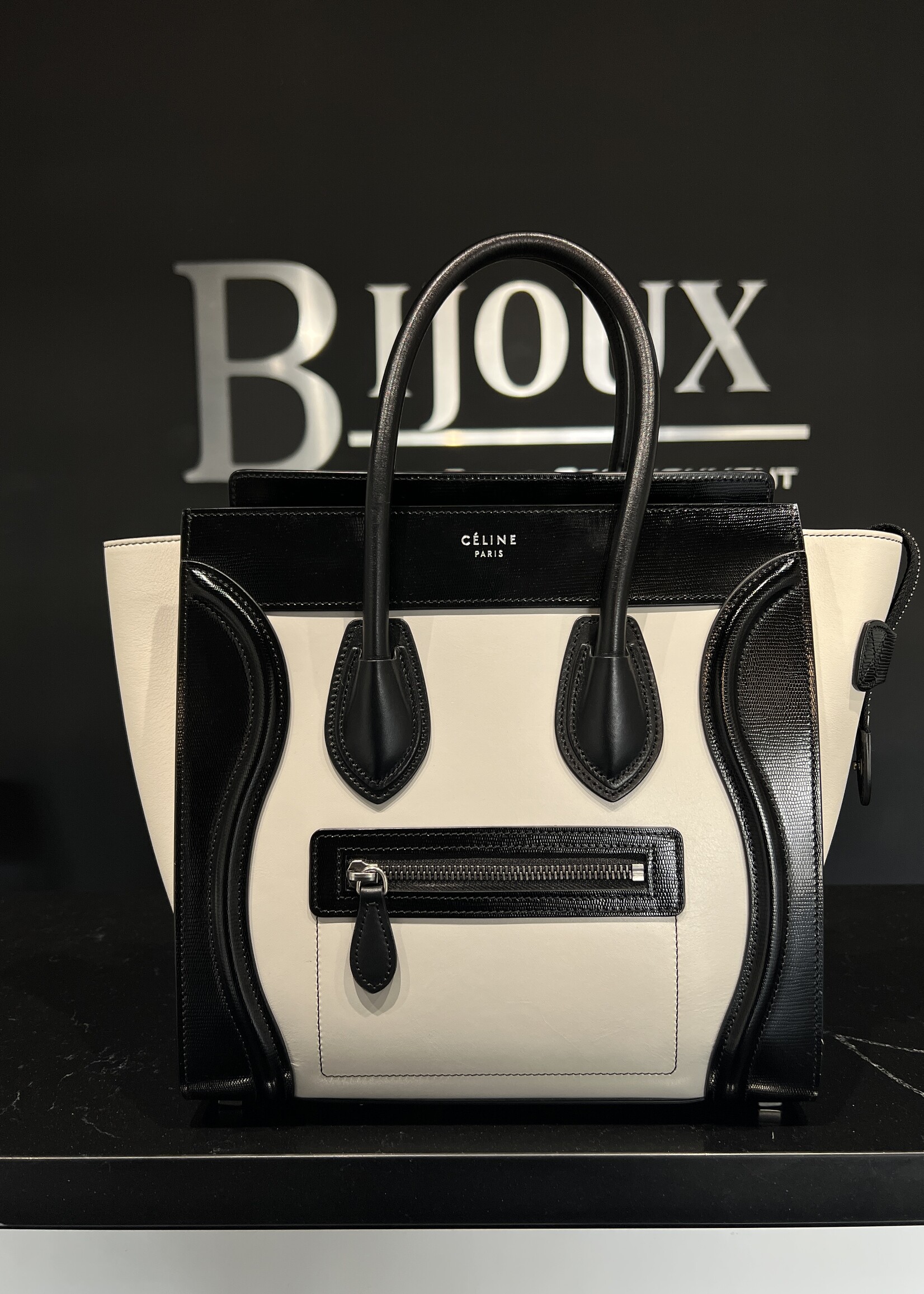Celine SOLD - Celine Bicolour Luggage Small