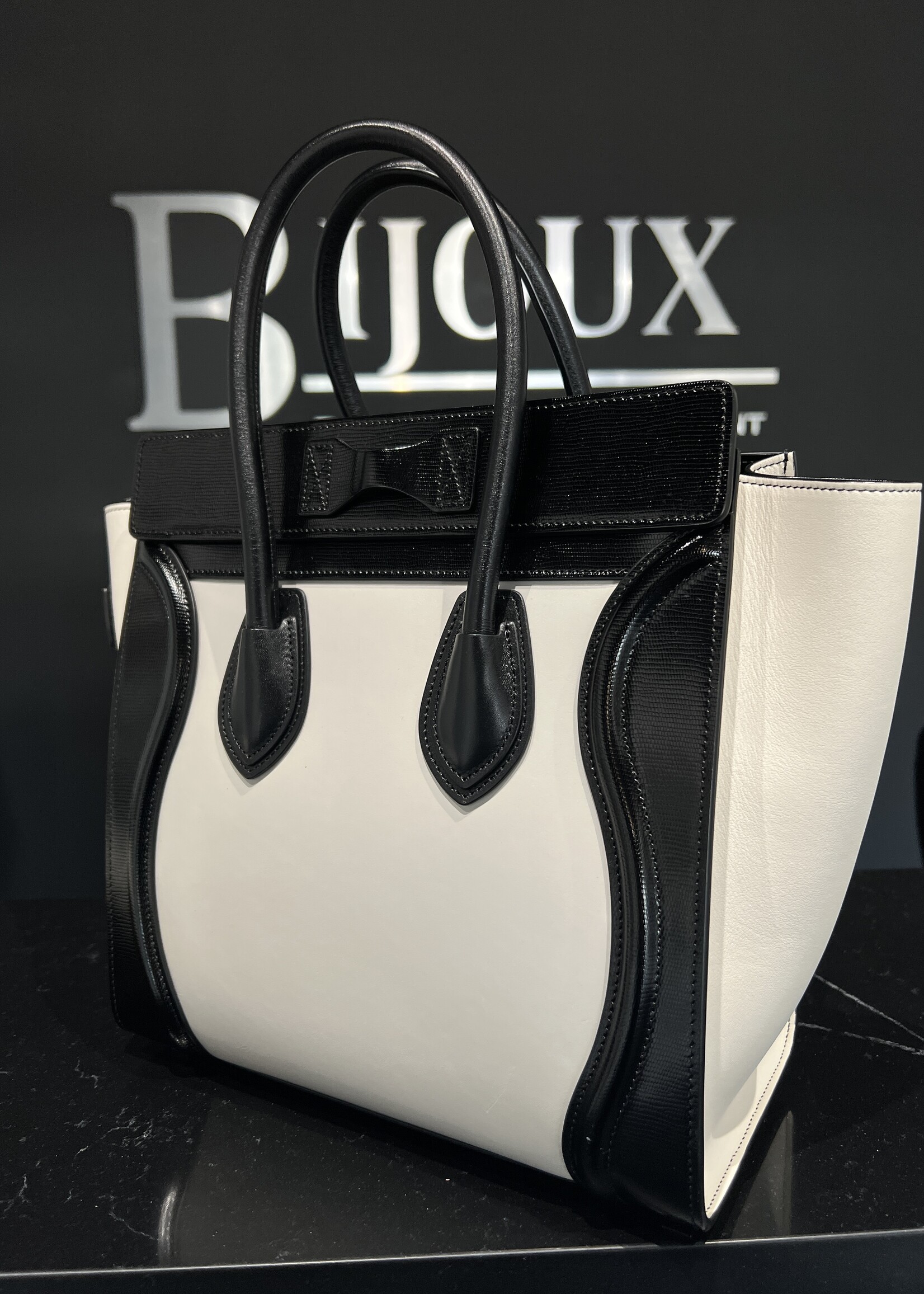 Celine SOLD - Celine Bicolour Luggage Small