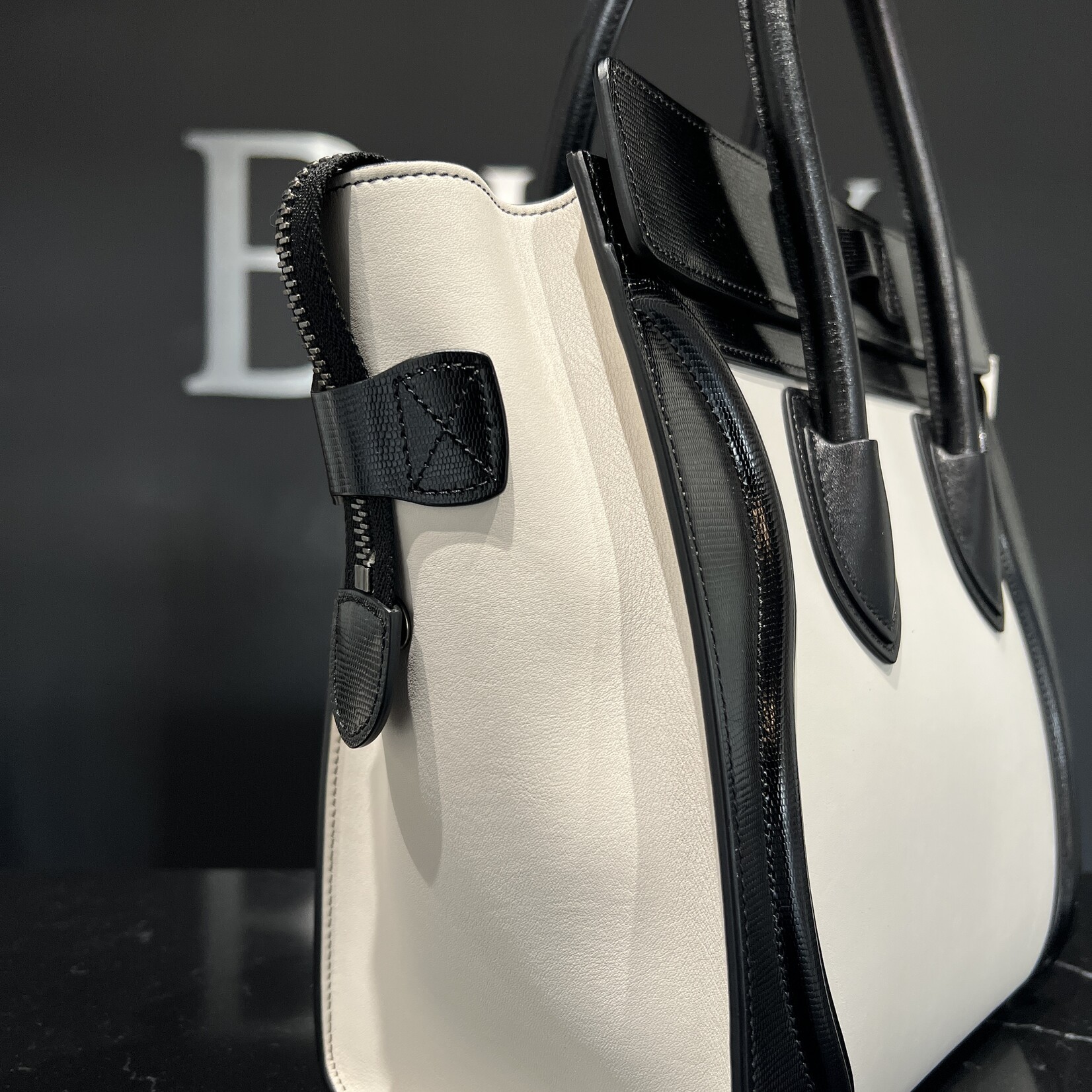 Celine Celine Bicolour Luggage Small