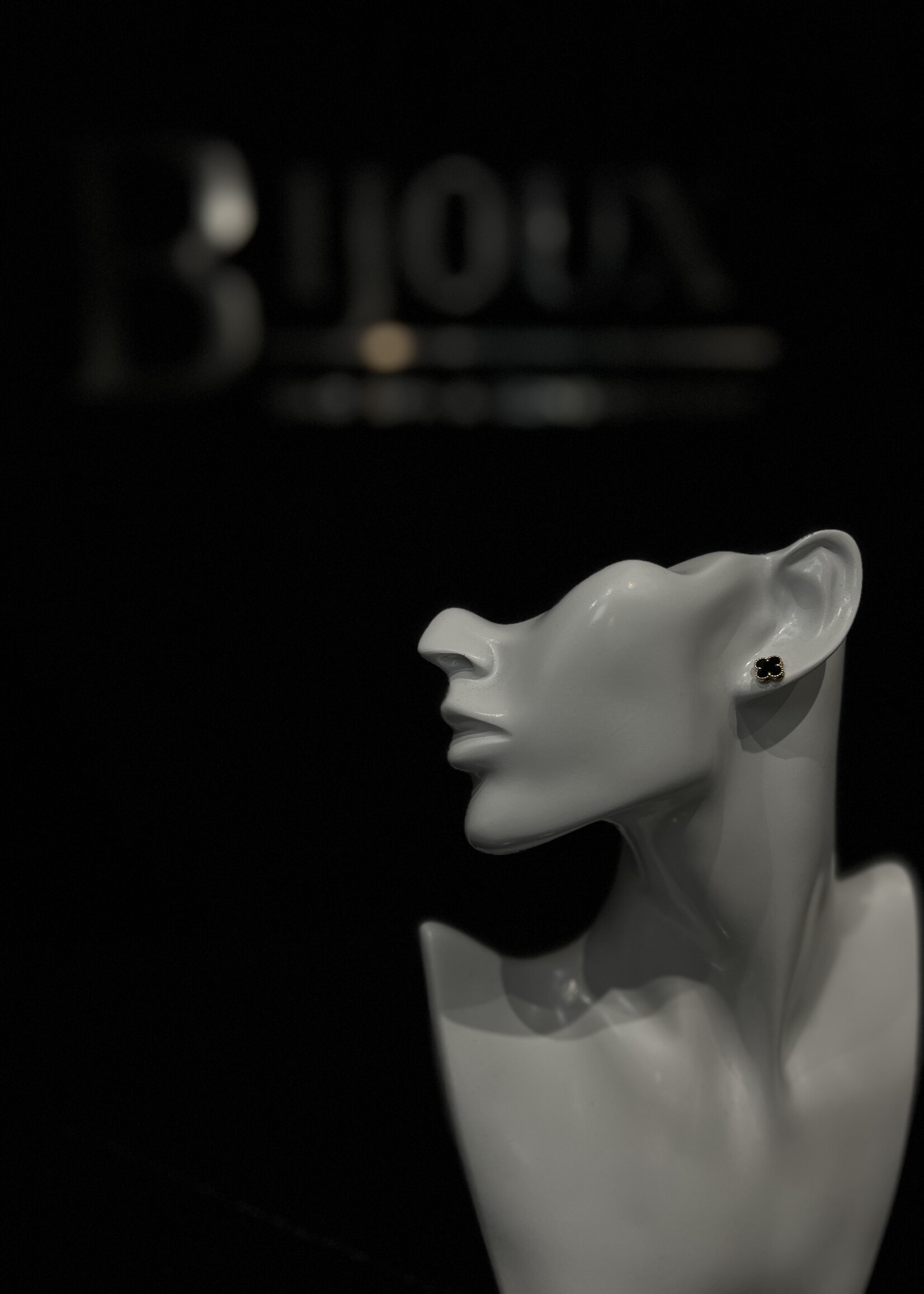 Van Cleef SOLD - Van Cleef Alhambra Onyx Earrings