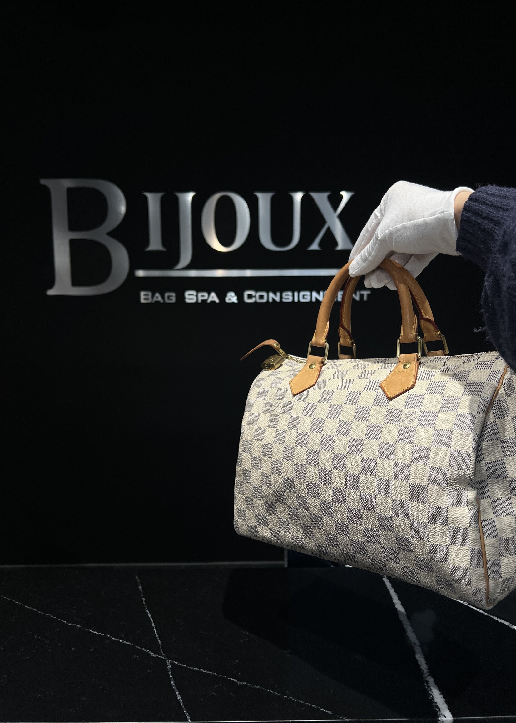 Louis Vuitton SOLD - Louis Vuitton Damier Azur Speedy 30