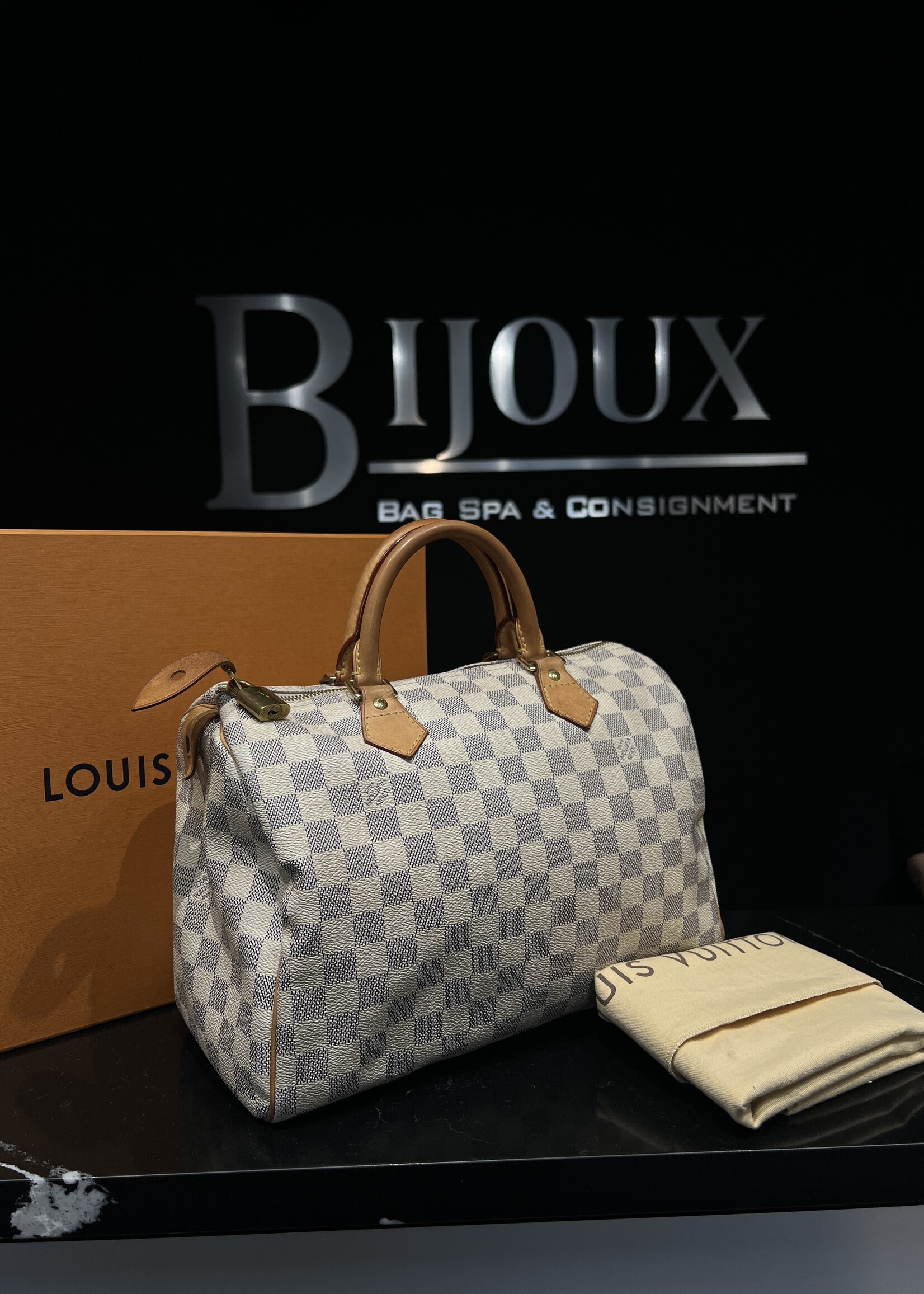 Louis Vuitton SOLD - Louis Vuitton Damier Azur Speedy 30