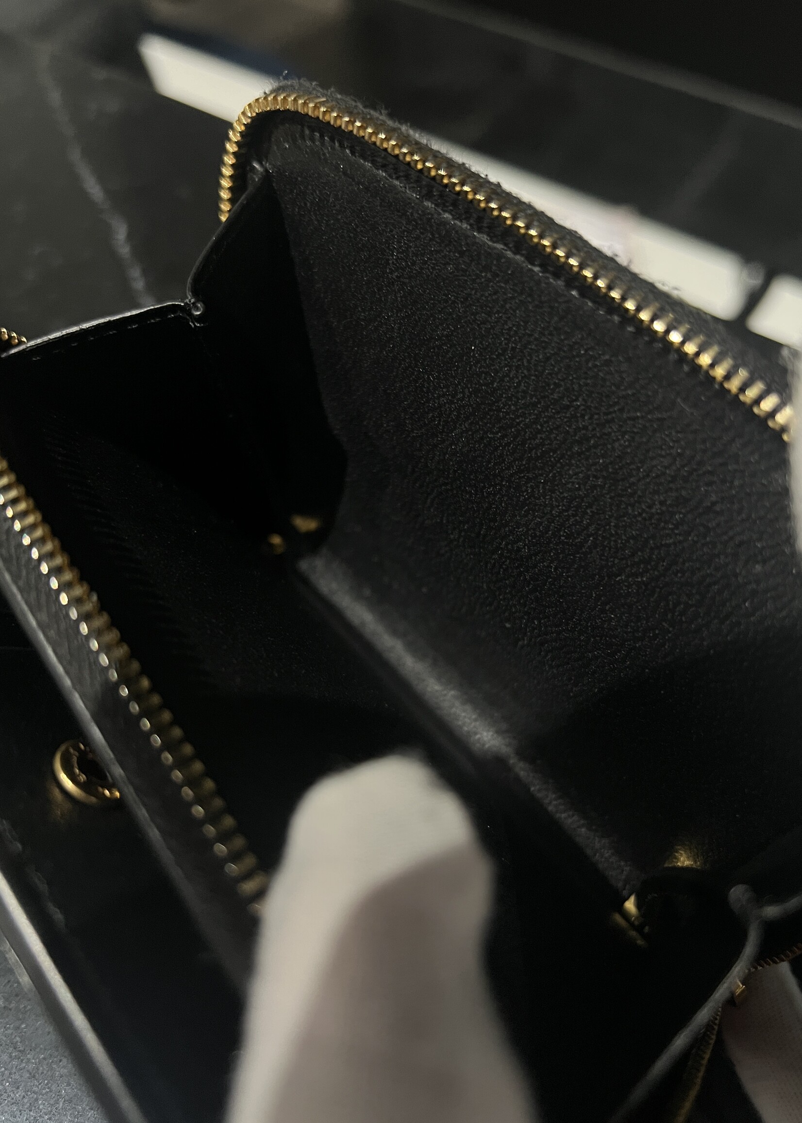Saint Laurent SOLD - Saint Laurent Embossed Monogram Wallet