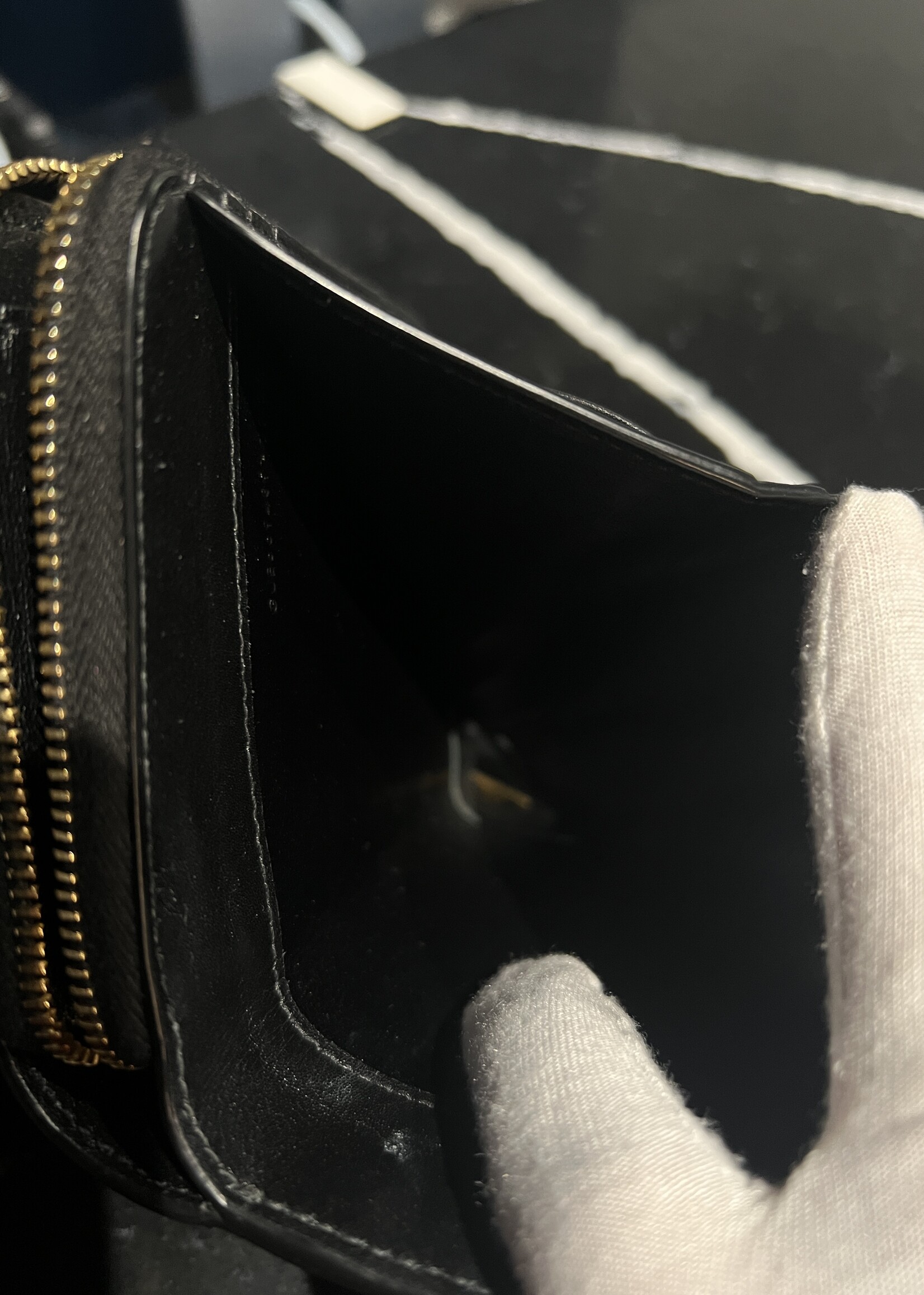 Saint Laurent SOLD - Saint Laurent Embossed Monogram Wallet