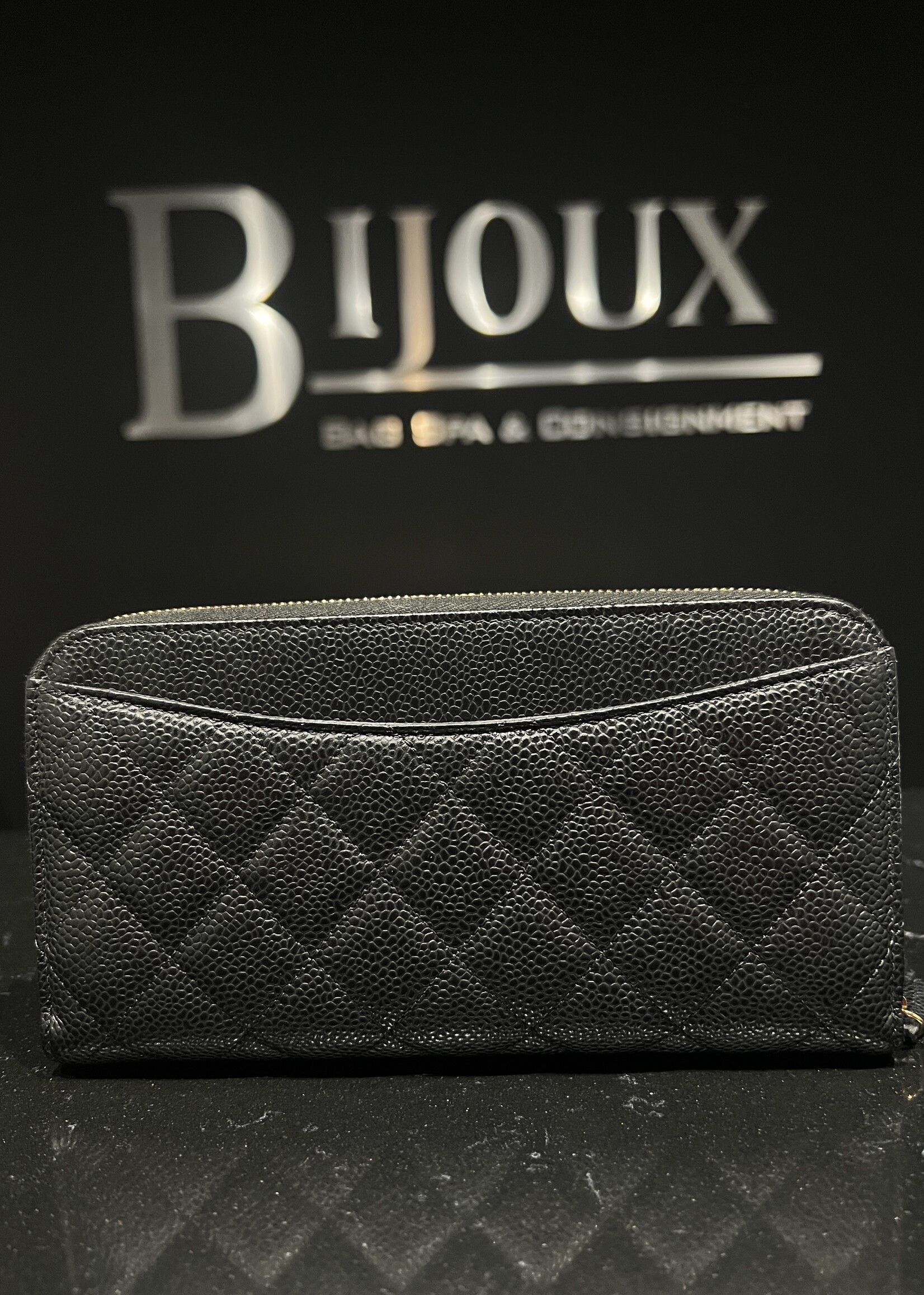 Chanel SOLD - Chanel Caviar Zip Wallet