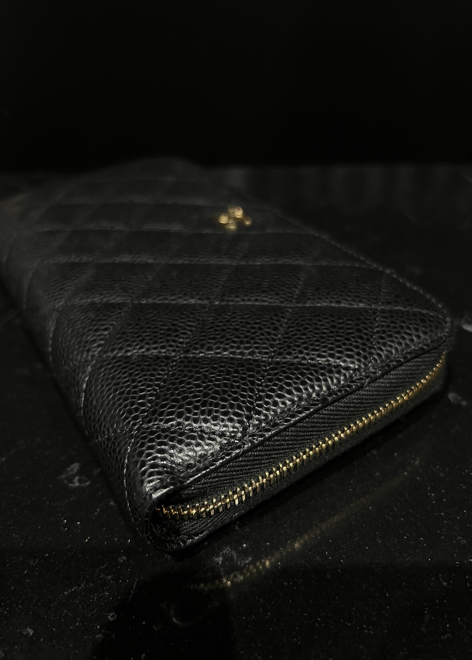 Chanel SOLD - Chanel Caviar Zip Wallet