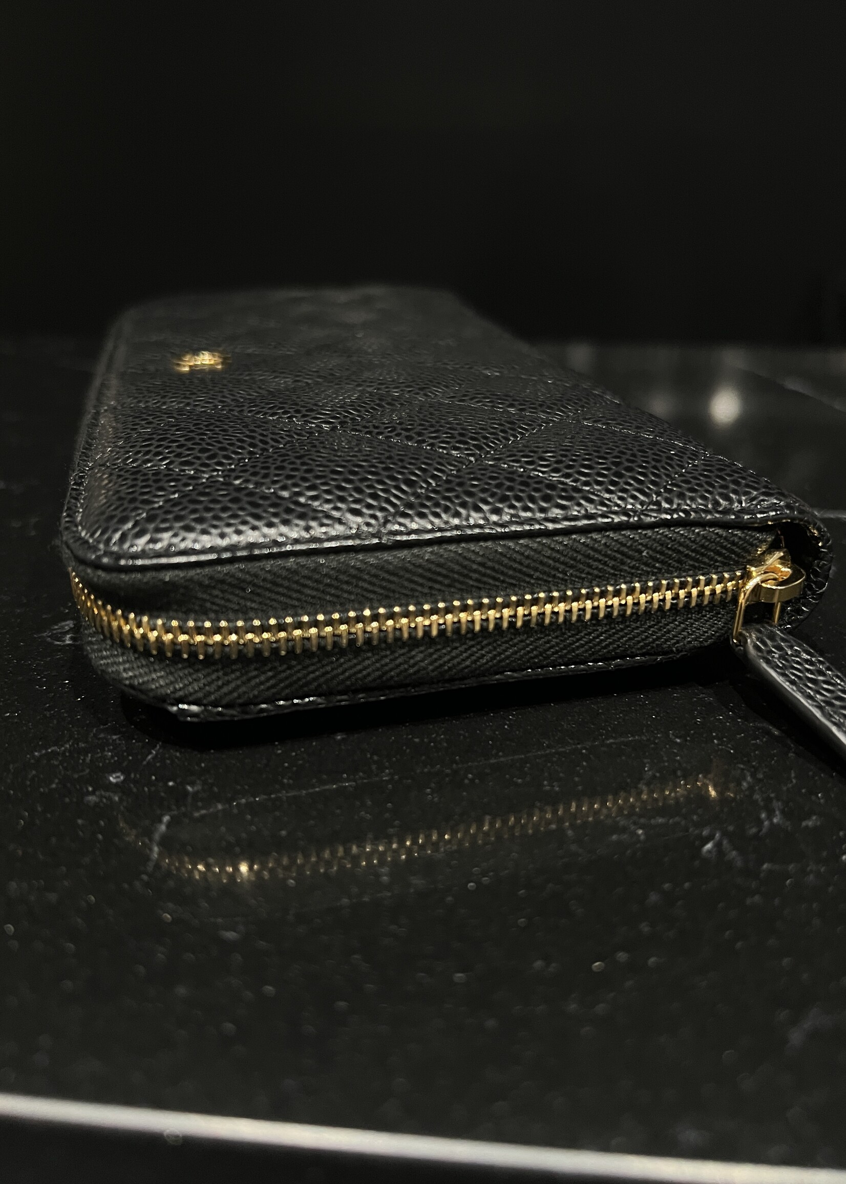Chanel SOLD - Chanel Caviar Zip Wallet