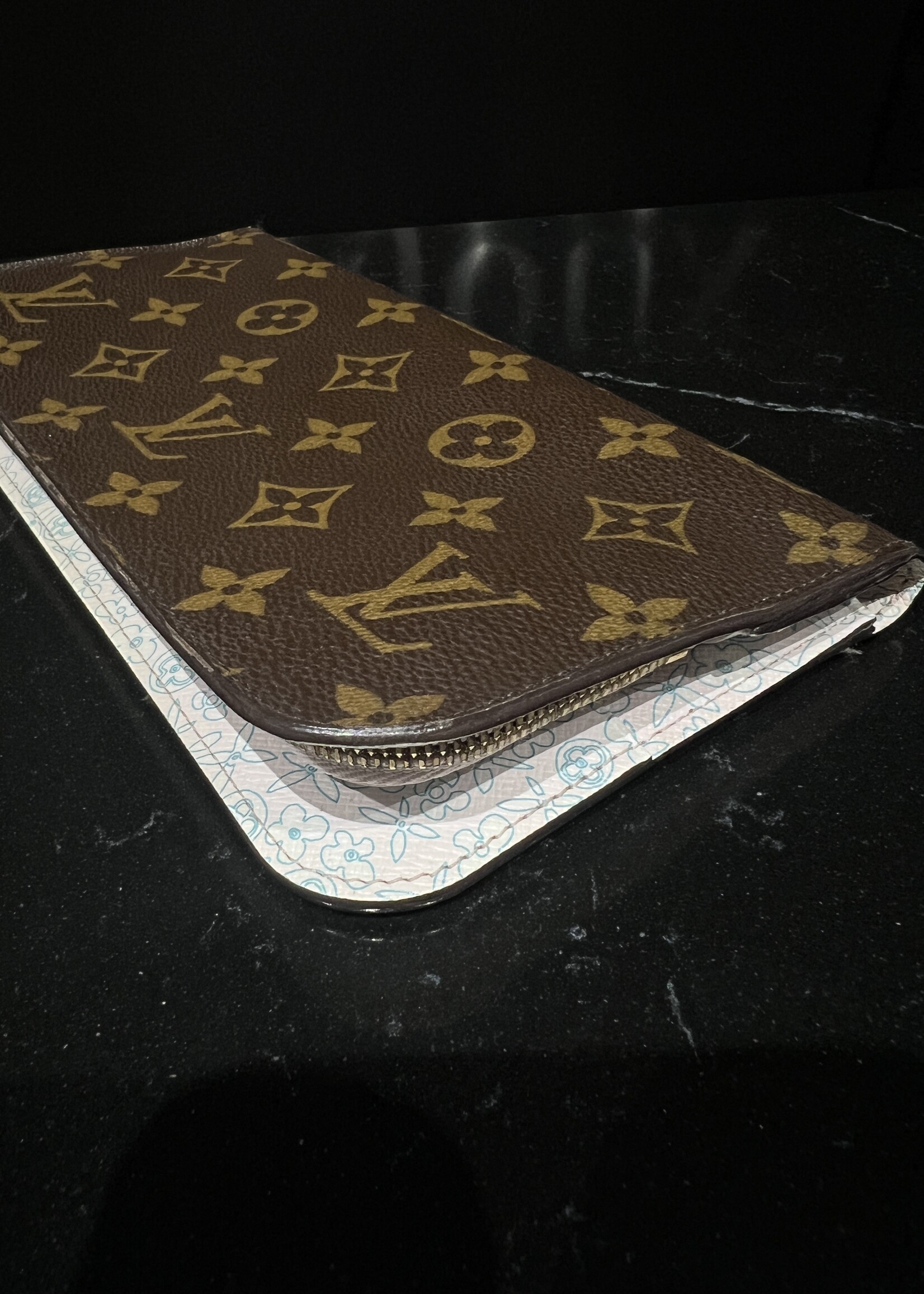 Louis Vuitton Louis Vuitton Monogram Fleuri Insolite Wallet Rose