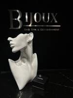 Chanel SOLD - Chanel Pearl Crystal CC Stud Earrings