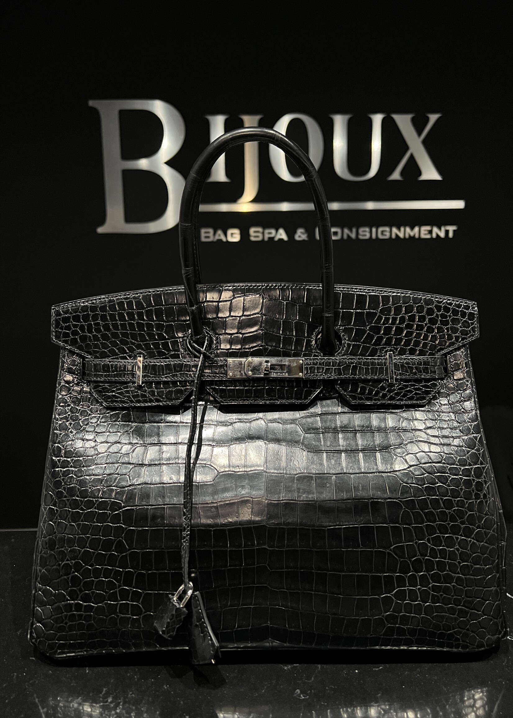 Hermes Hermes Birkin 35 Crocodile PHW