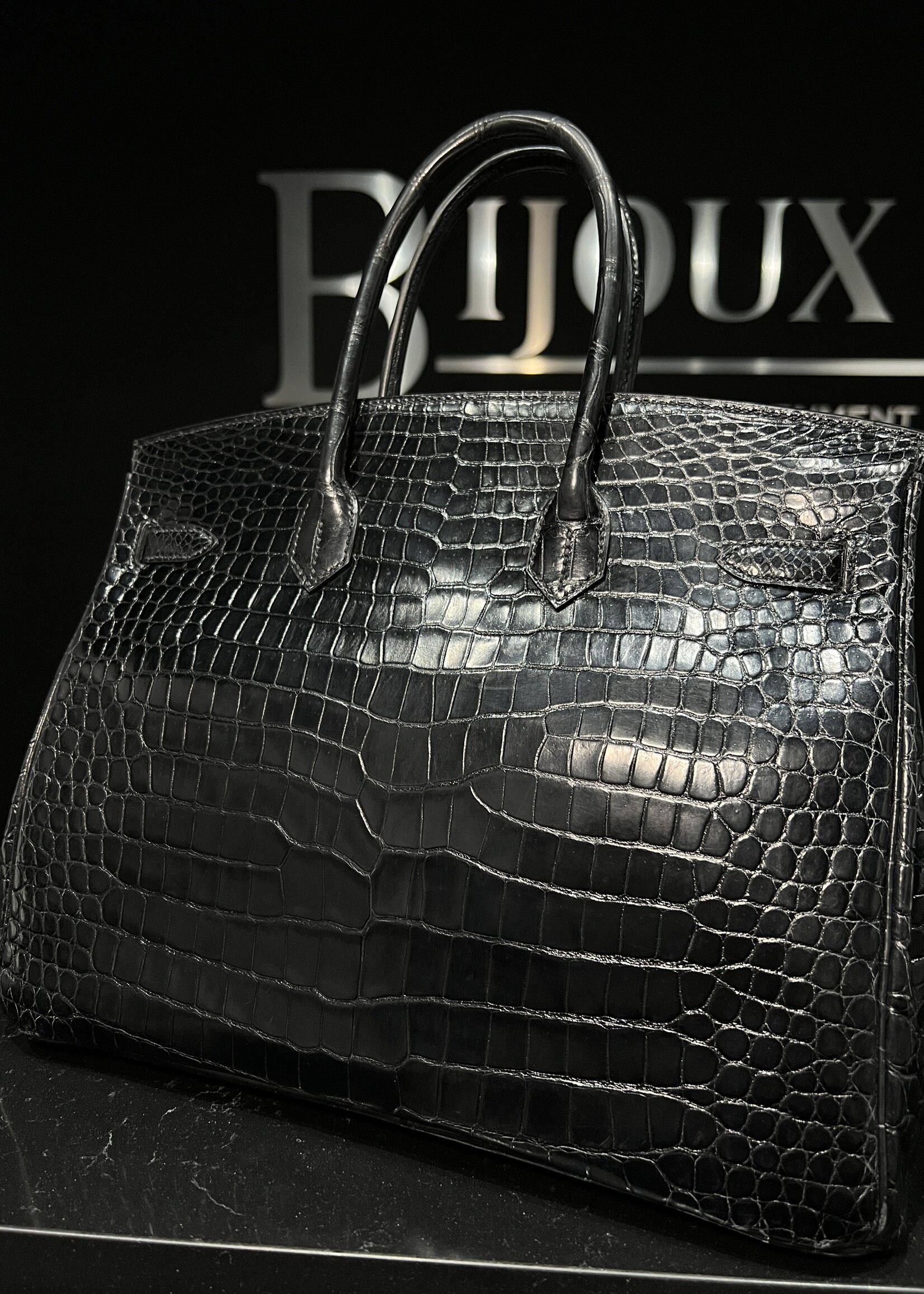 Hermes Hermes Birkin 35 Crocodile PHW