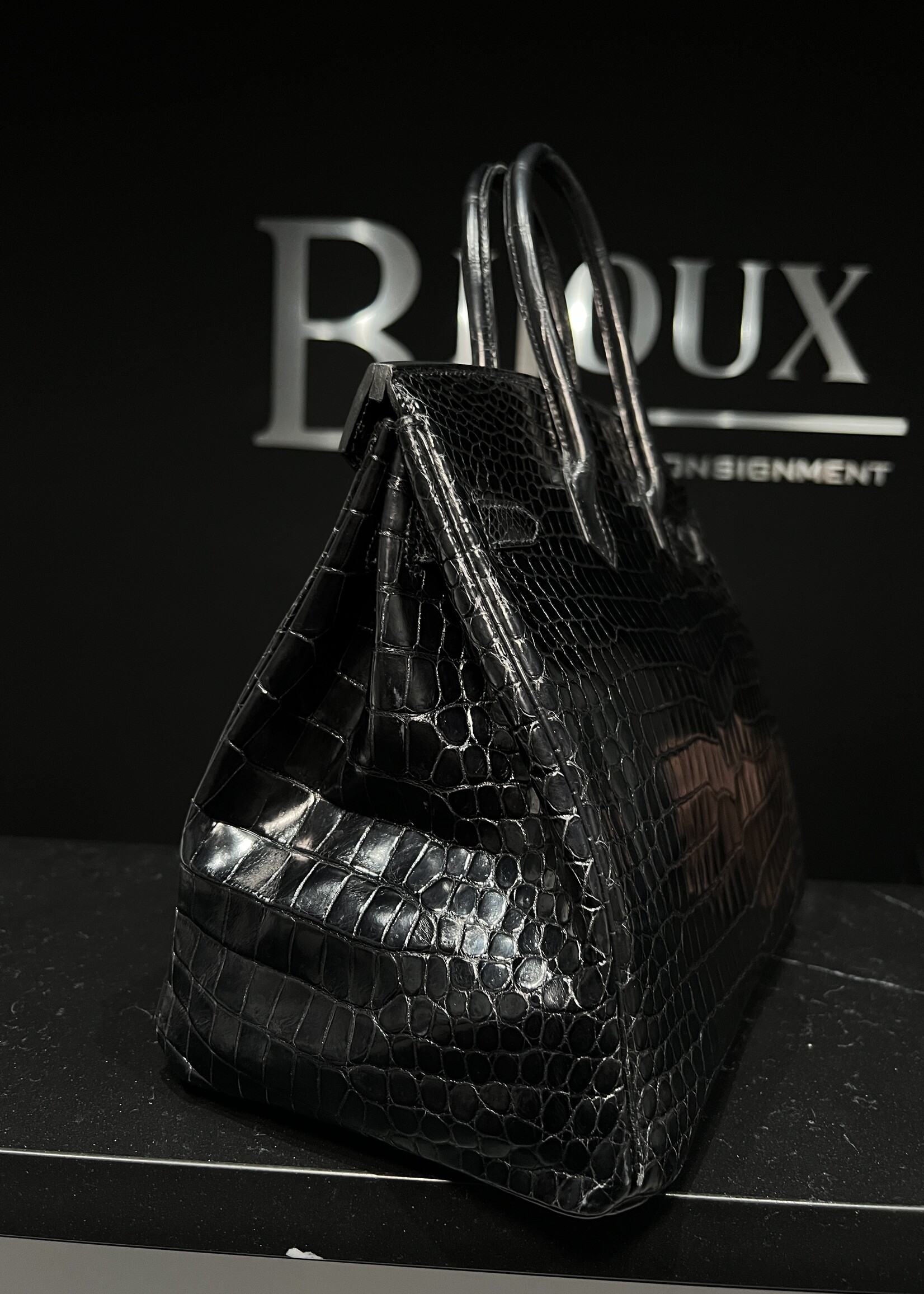 Hermes Hermes Birkin 35 Crocodile PHW