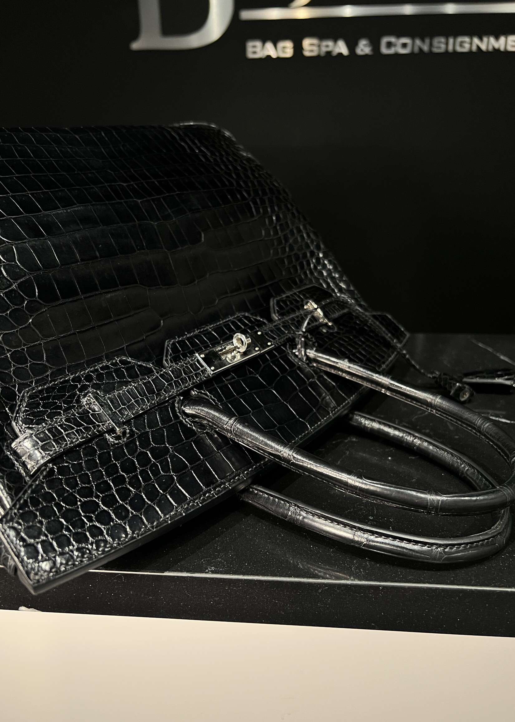 Hermes Hermes Birkin 35 Crocodile PHW