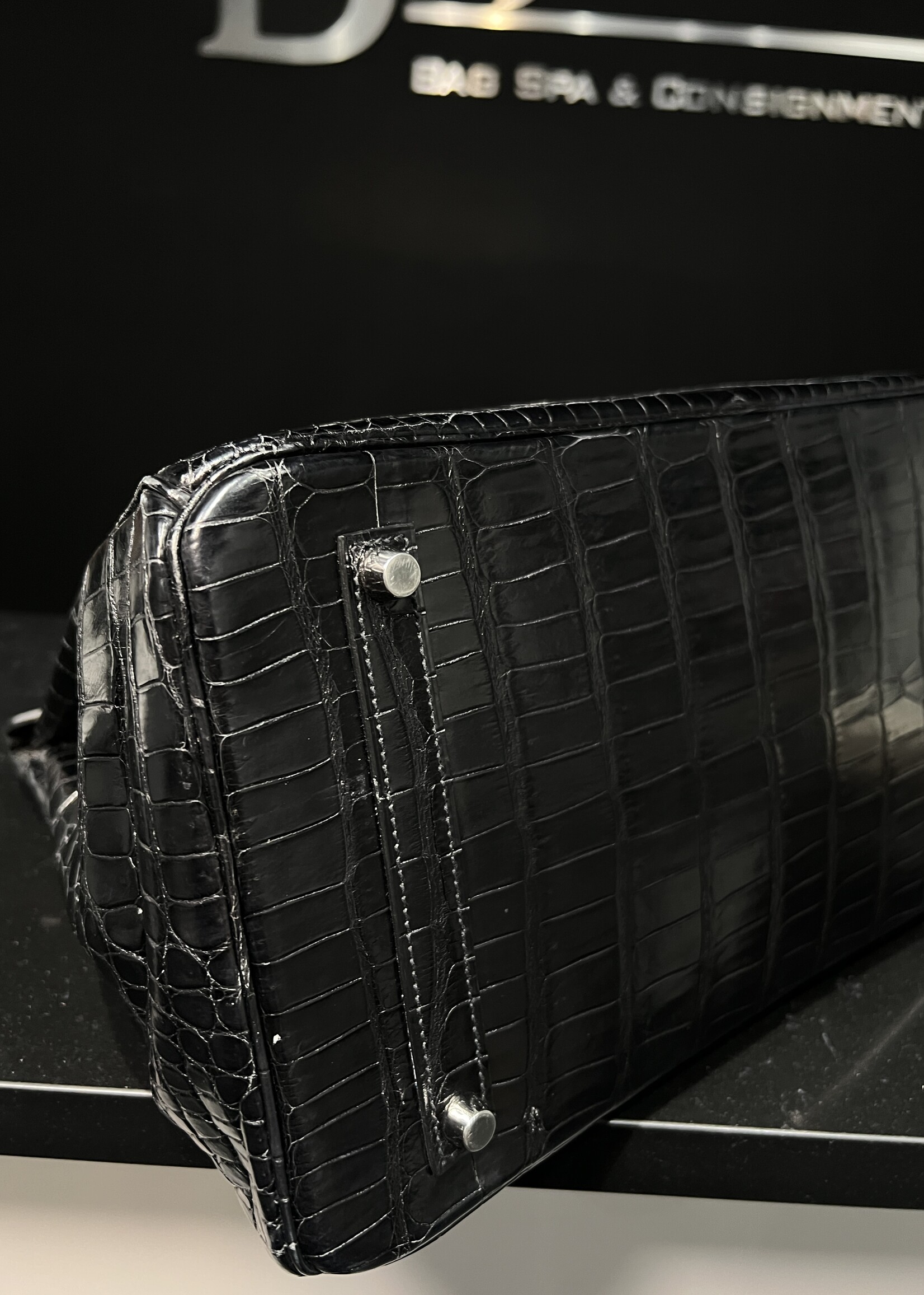 Hermes Hermes Birkin 35 Crocodile PHW