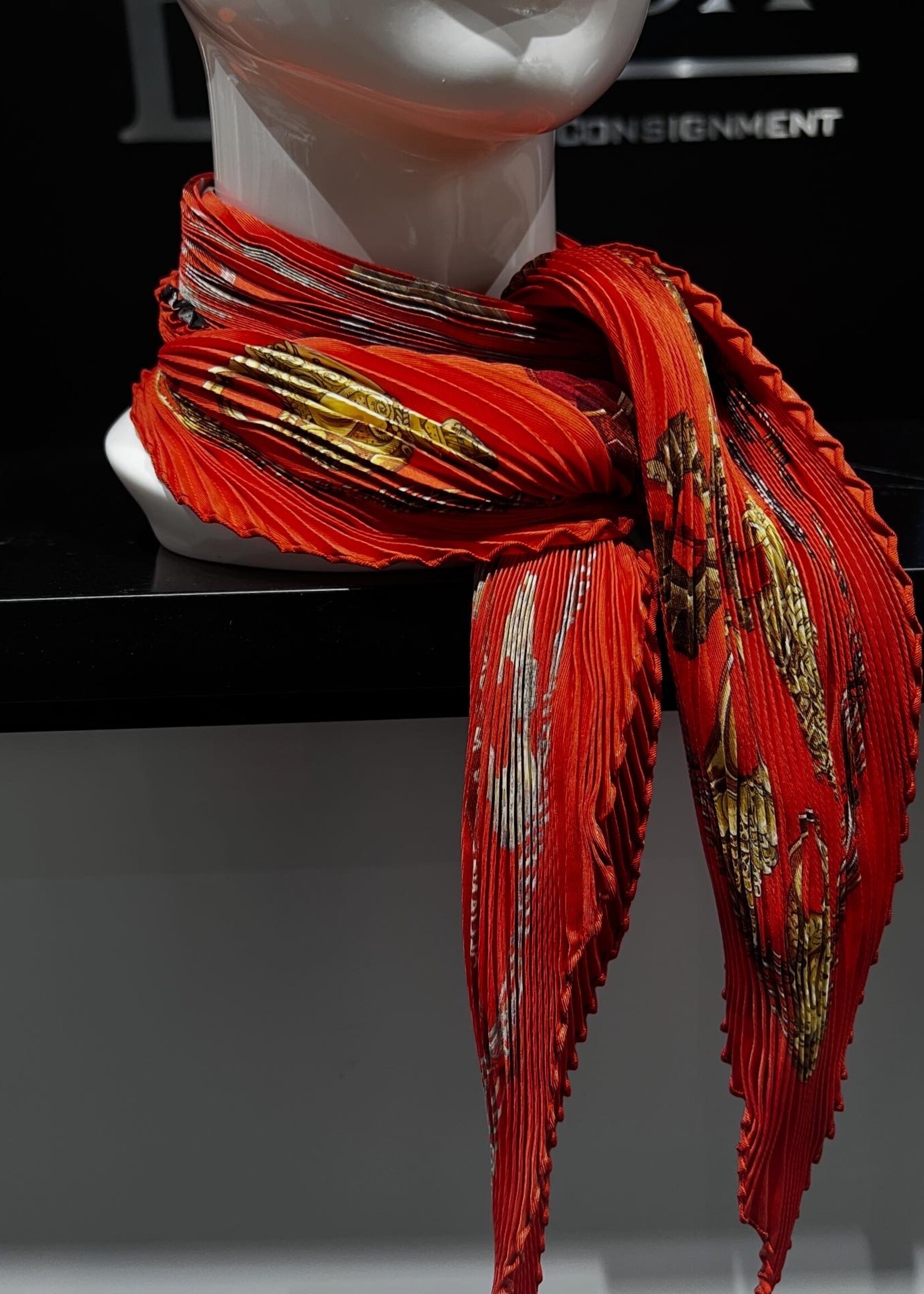 Hermes Hermes Pleated Scarf