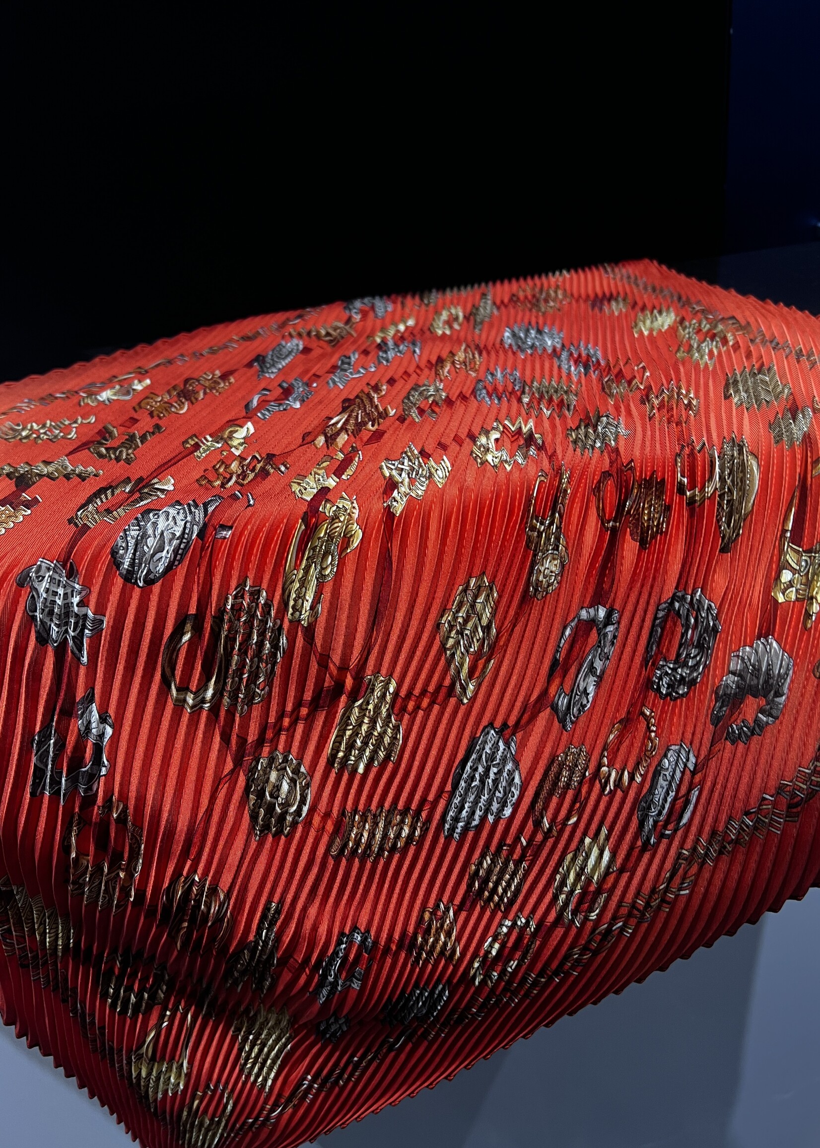 Hermes Hermes Pleated Scarf