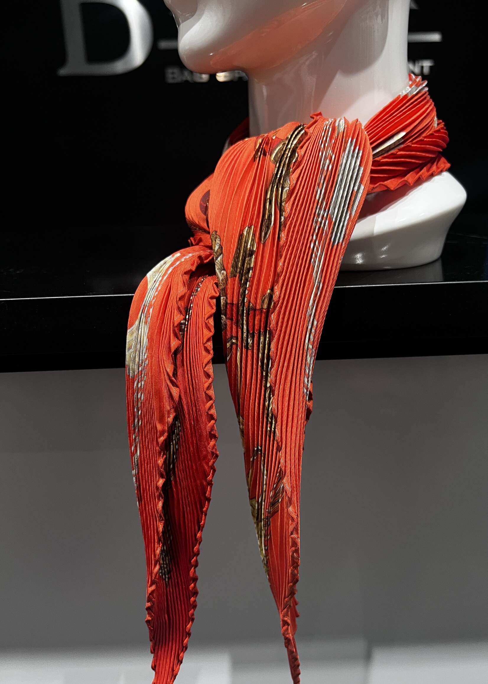 Hermes Hermes Pleated Scarf