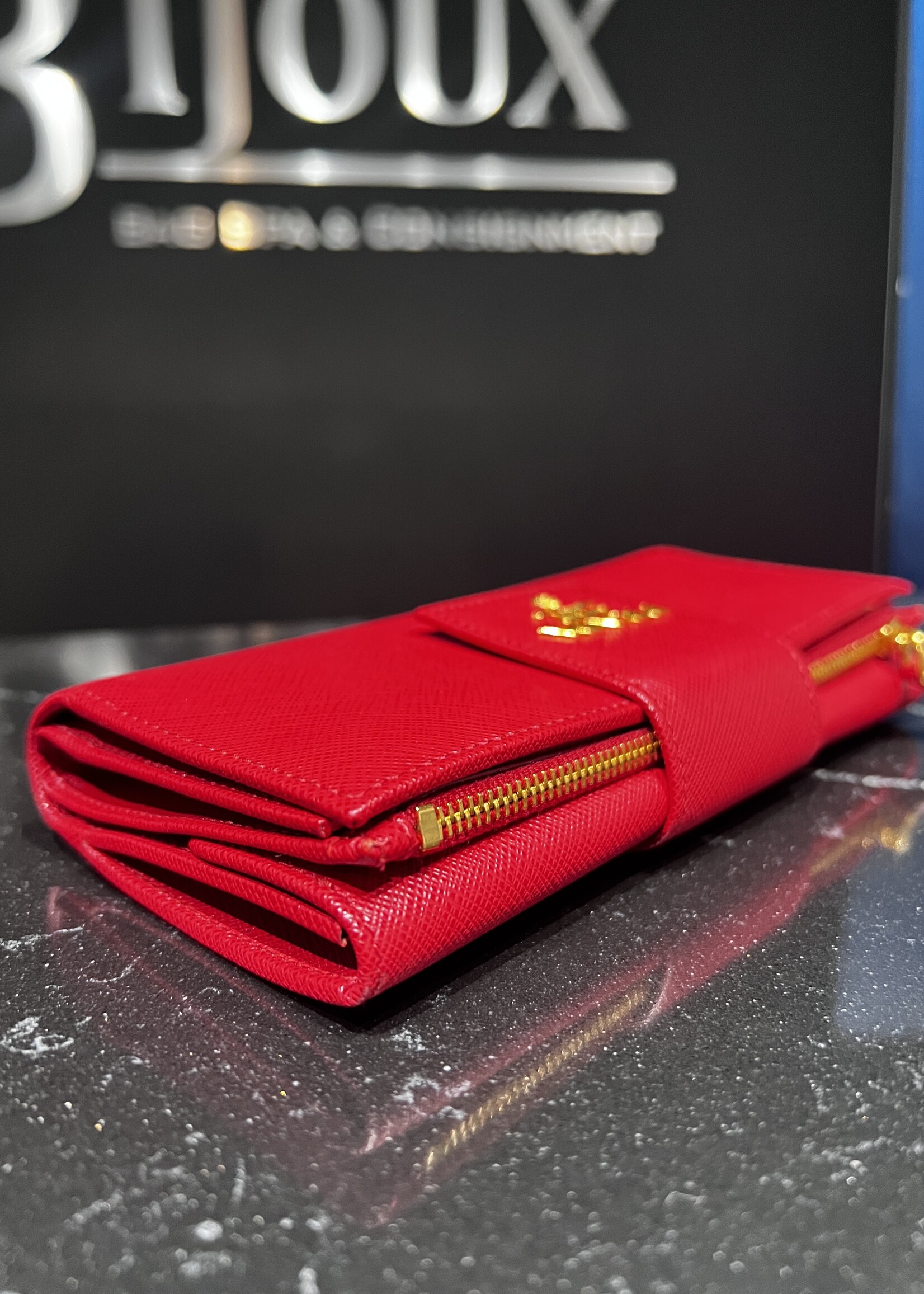 Prada SOLD- Prada Saffiano Zippy Wallet