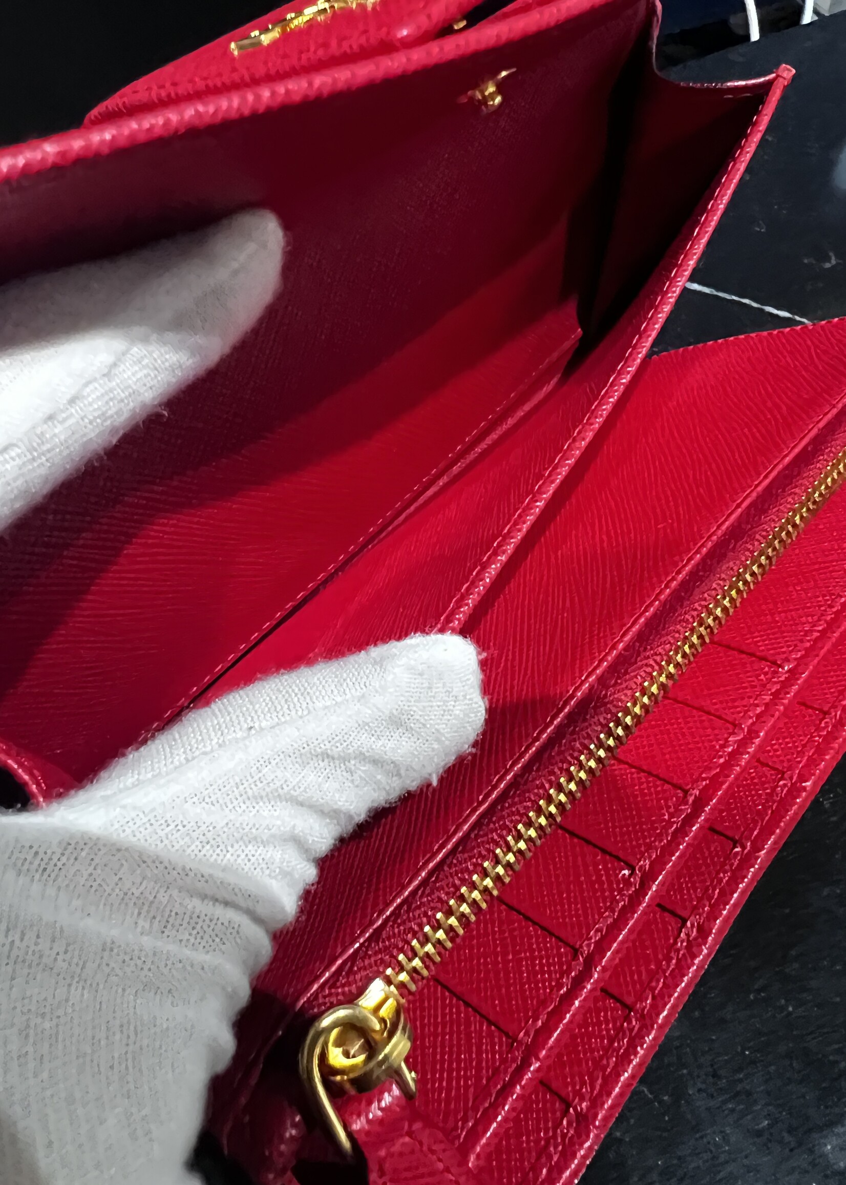 Prada SOLD- Prada Saffiano Zippy Wallet