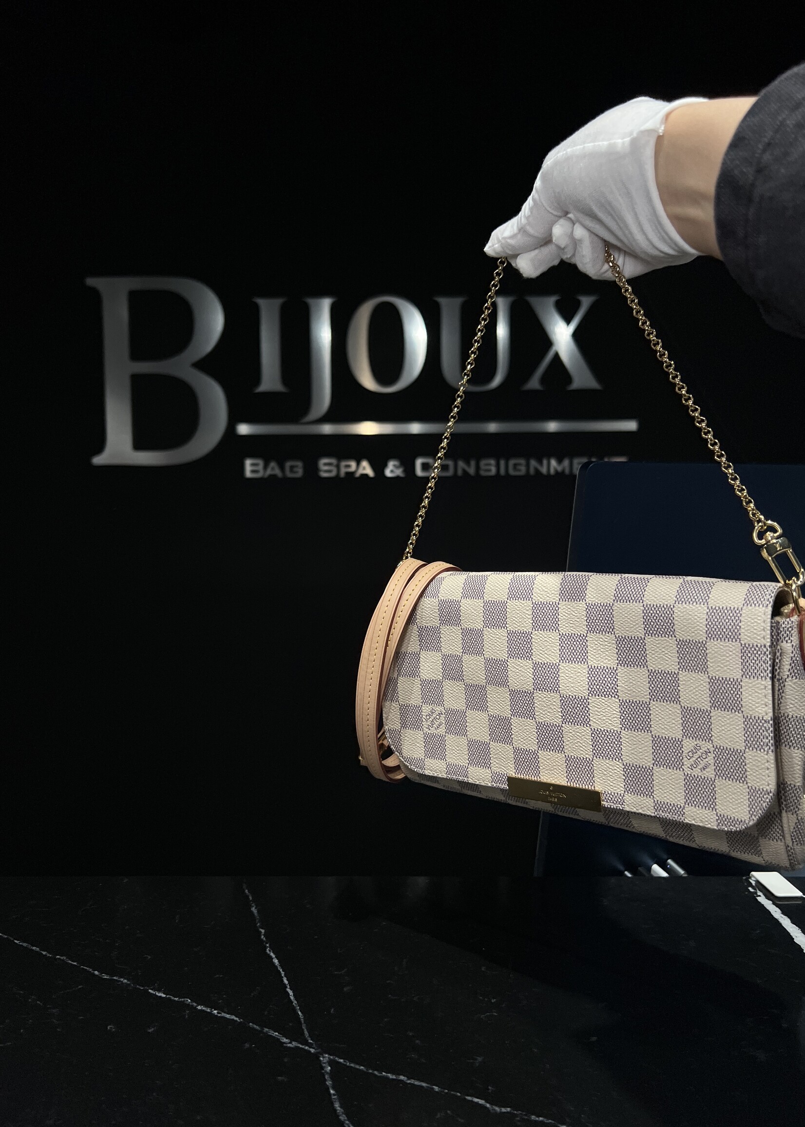 Louis Vuitton SOLD - Louis Vuitton Favourite MM Azur