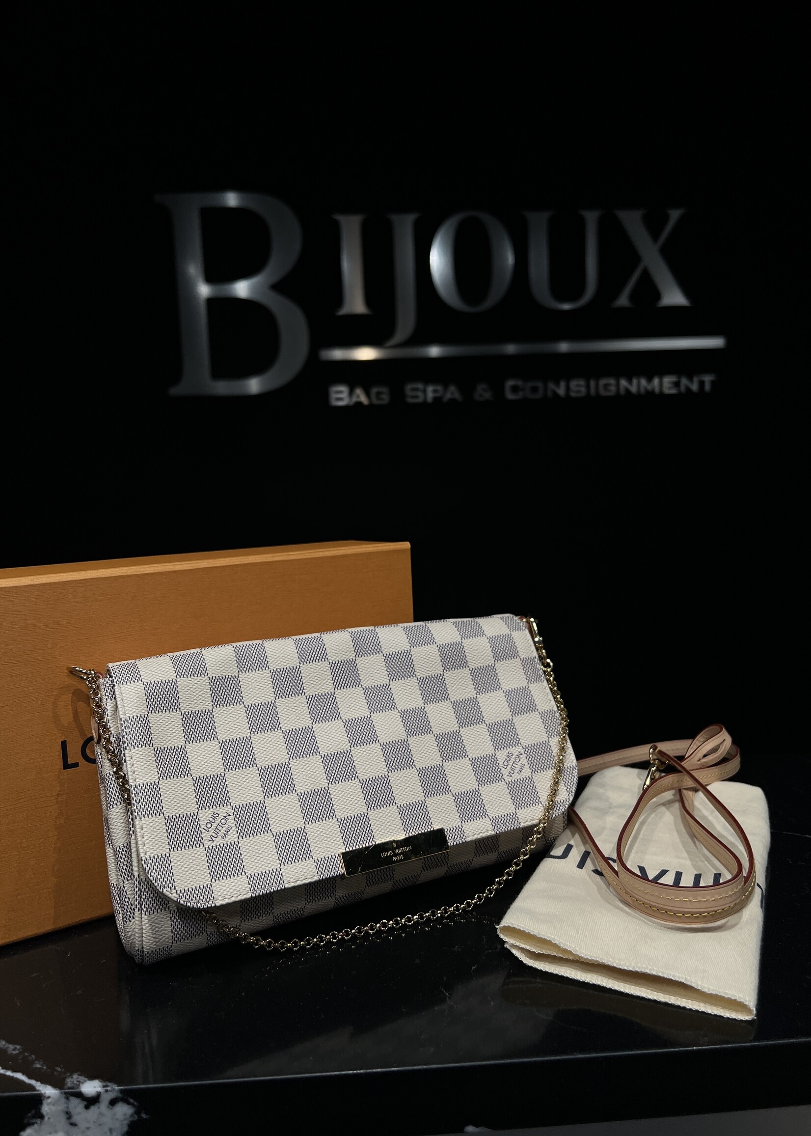 Louis Vuitton SOLD - Louis Vuitton Favourite MM Azur