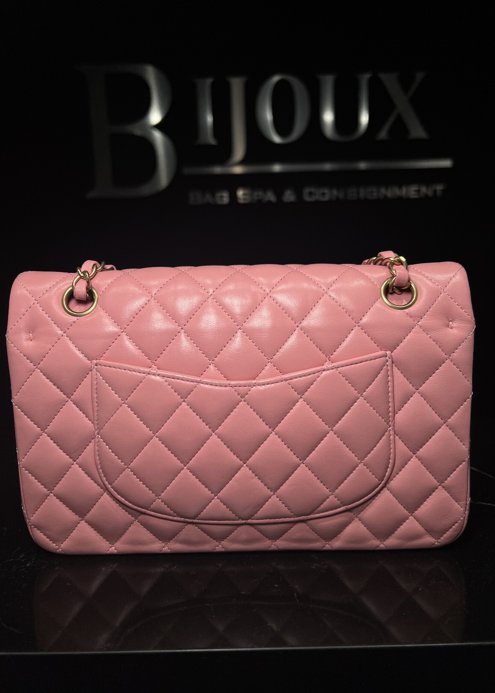 Chanel Chanel Medium Double Flap Lambskin Pink